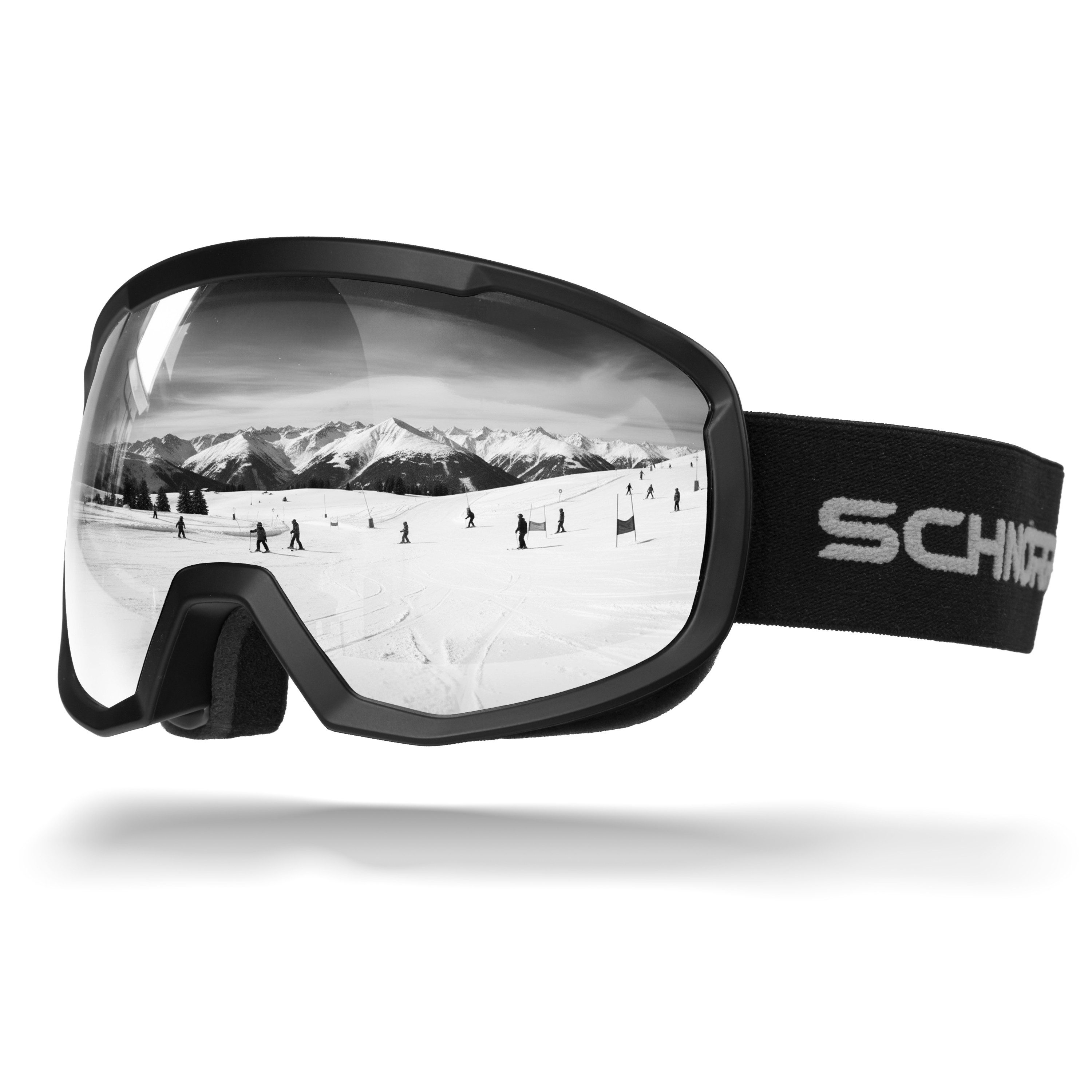 SCHNORR Sportbrille Kinder Skibrille Kidsi Go Silber S2, verspiegelt, Anti-Fog, UV400, (1-St), Verspiegelte -Beschichtung Silber (S3)