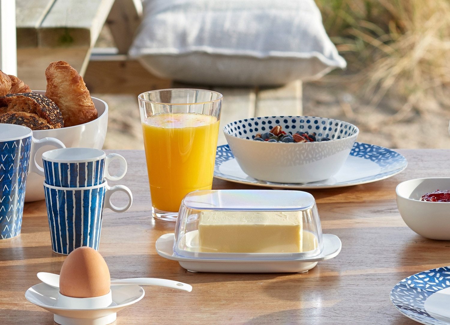 Mepal Butterdose BREAKFAST, 17 x 9,8 cm, Weiß, Transparent, Kunststoff, Spülmaschinengeeignet