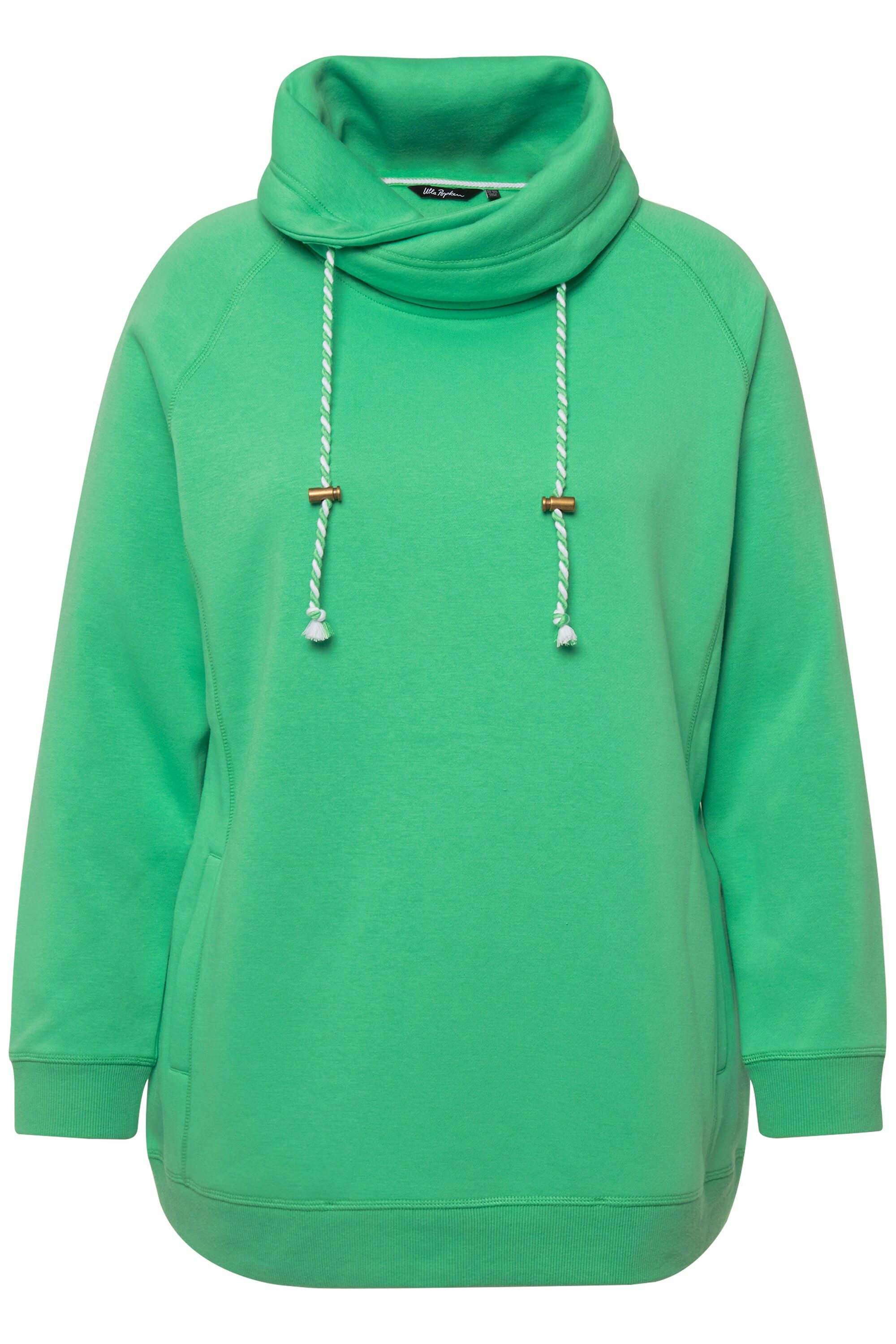 Ulla Popken Sweatshirt Sweatshirt weiter Stehkragen günstig online kaufen