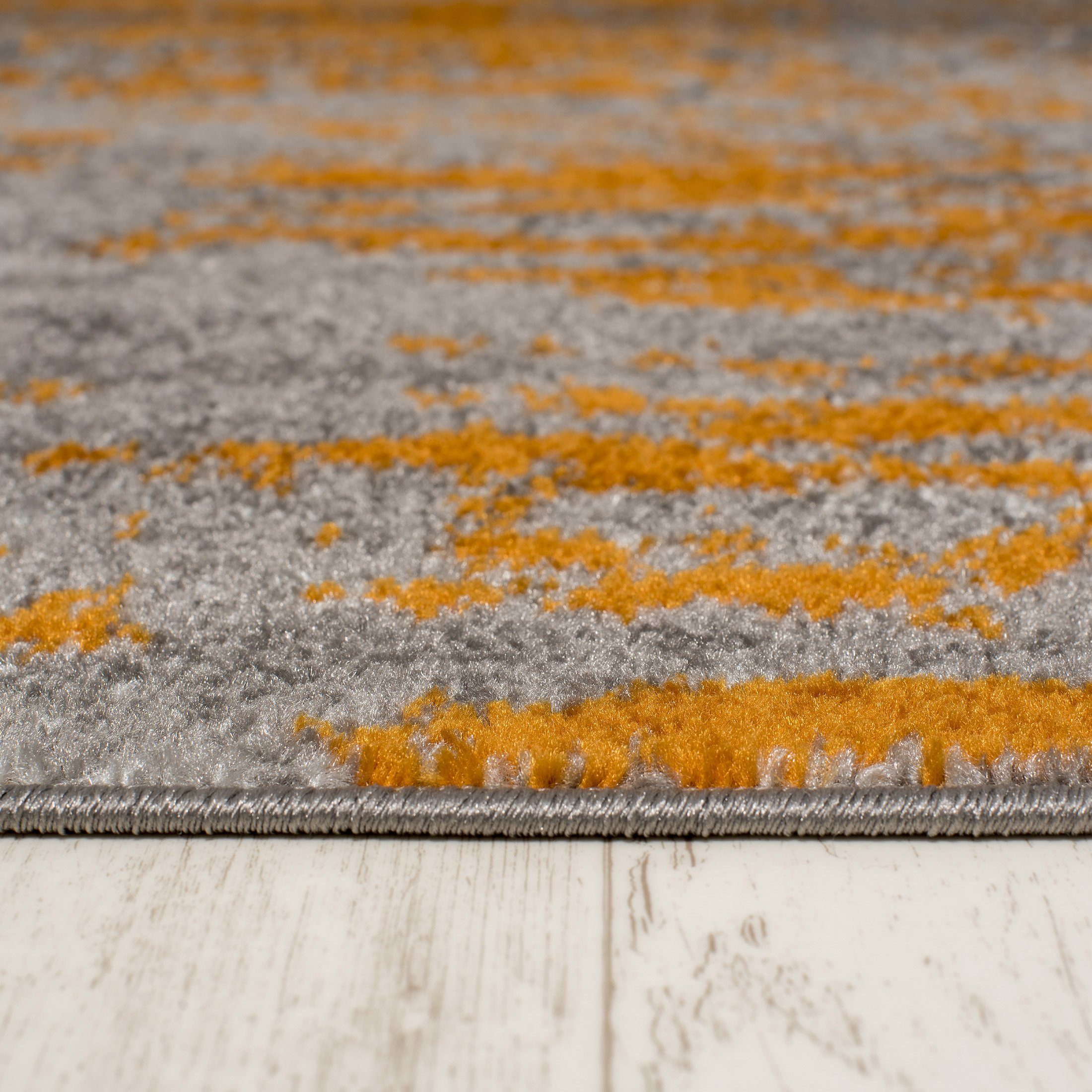 Modern - für 120 Fußbodenheizung, Kurzflor, mm, Grau Höhe Orange Geeignet Muster 7 cm, Teppich Mazovia, x farbe Kurzflor Abstrakt Designteppich 170