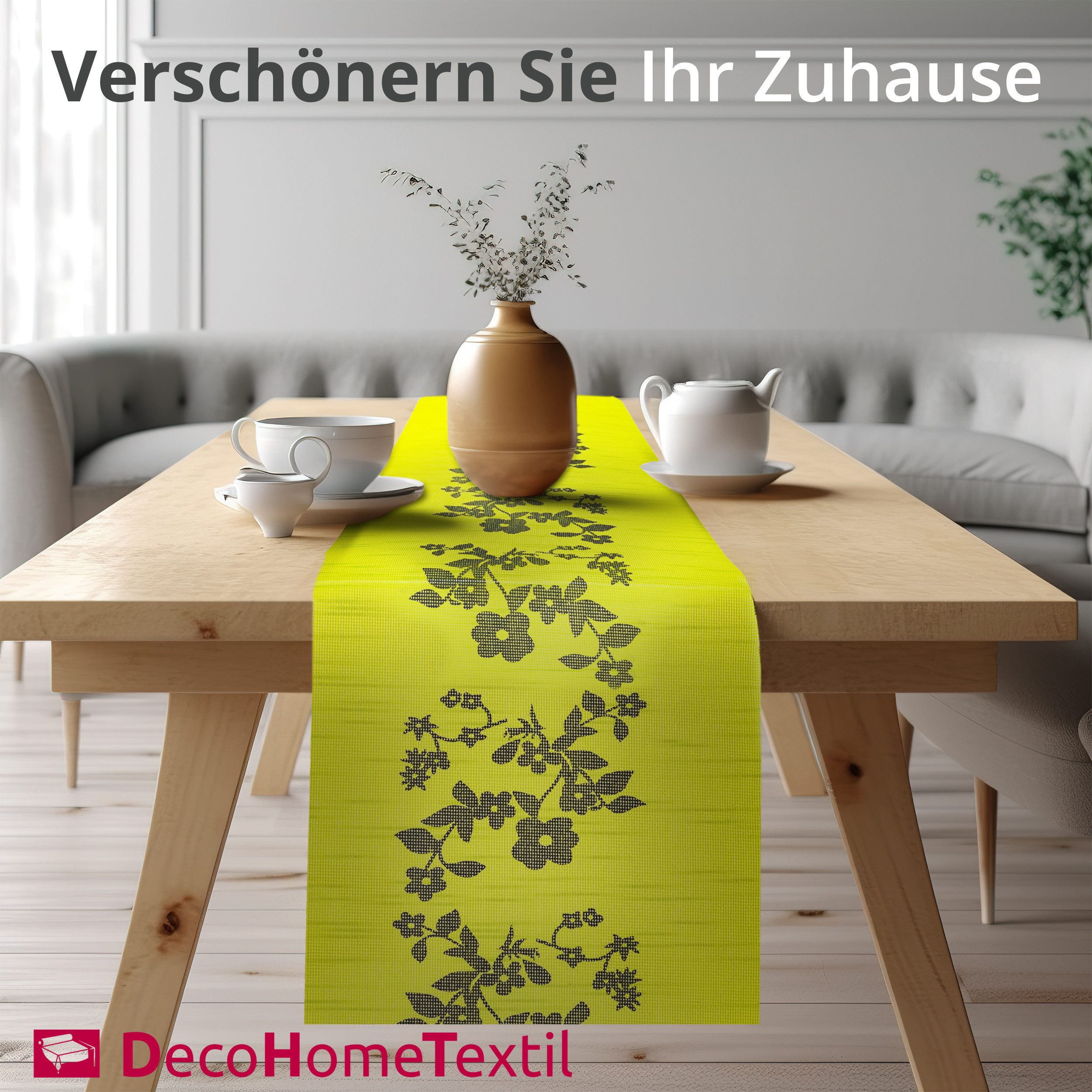 DecoHomeTextil Heimtextilmanufaktur Tischläufer Miami Tablerunner, wind- und wetterfest, UV-beständig, verrottungsfest