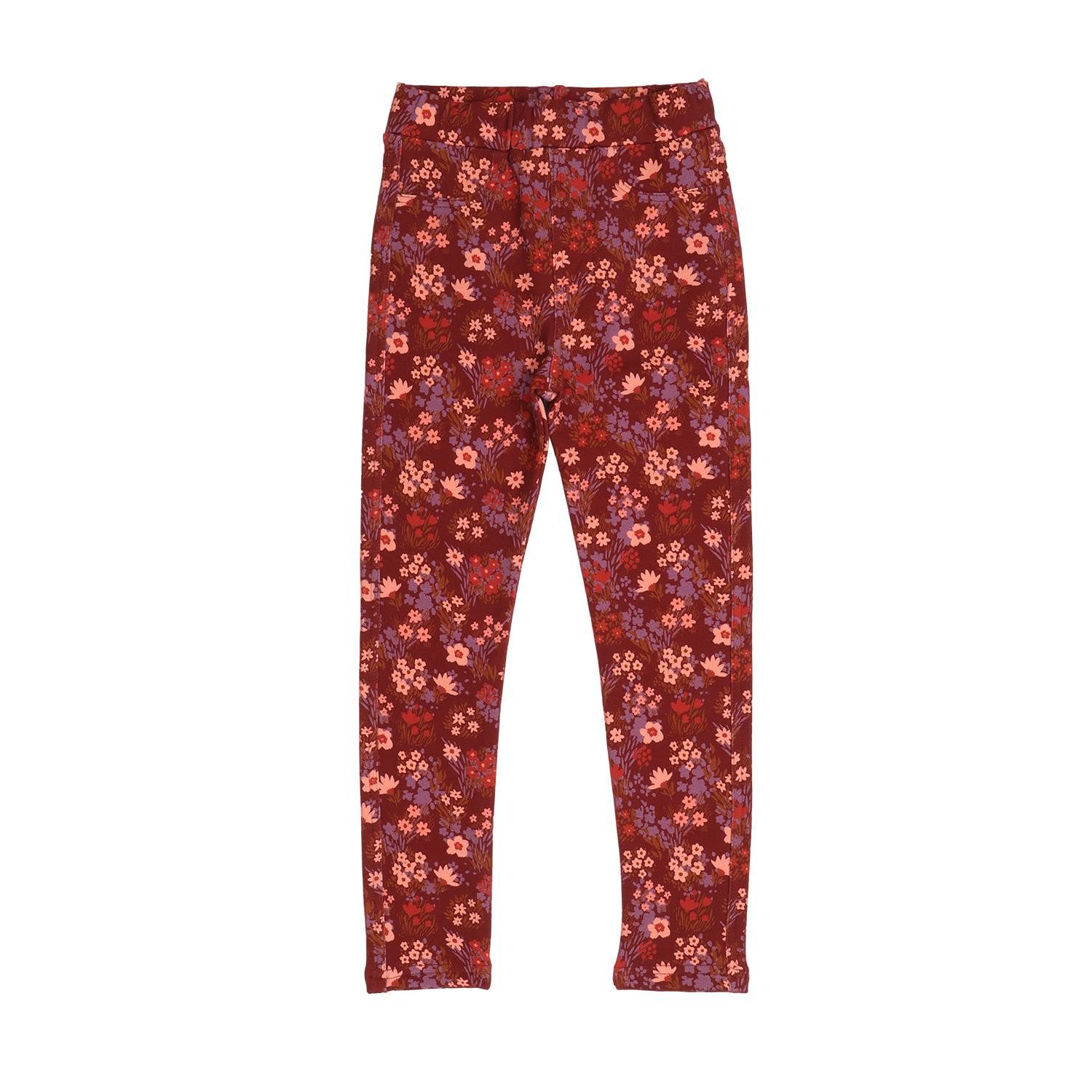 Sweatleggings Walkiddy mit Blumenmuster aus Bio Baumwolle