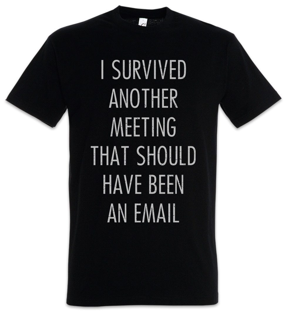 Urban Backwoods Print-Shirt I Survived Another Meeting Herren T-Shirt Büro günstig online kaufen