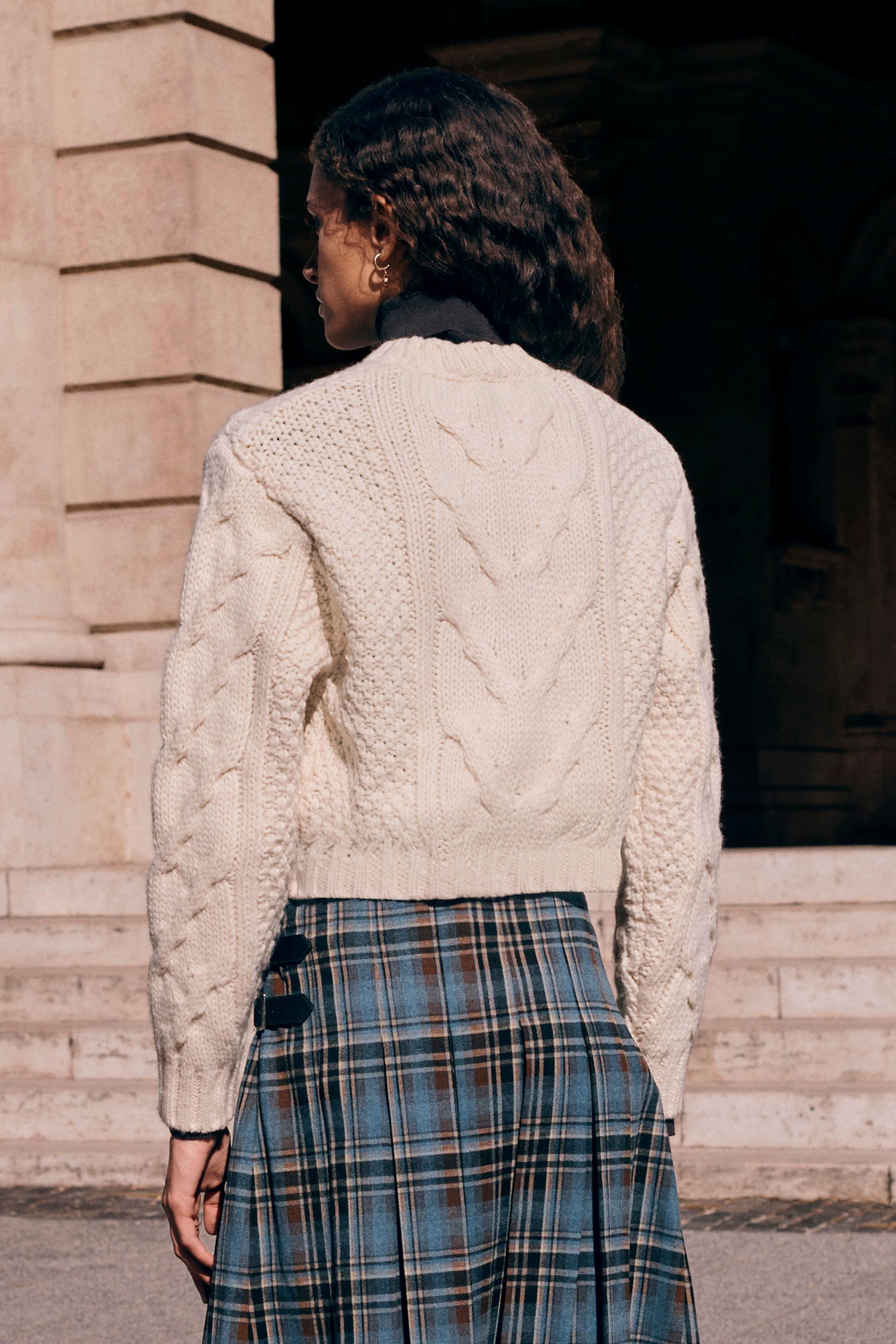 Next Strickjacke Grobstrickjacke mit Zopfmuster (1-tlg) günstig online kaufen