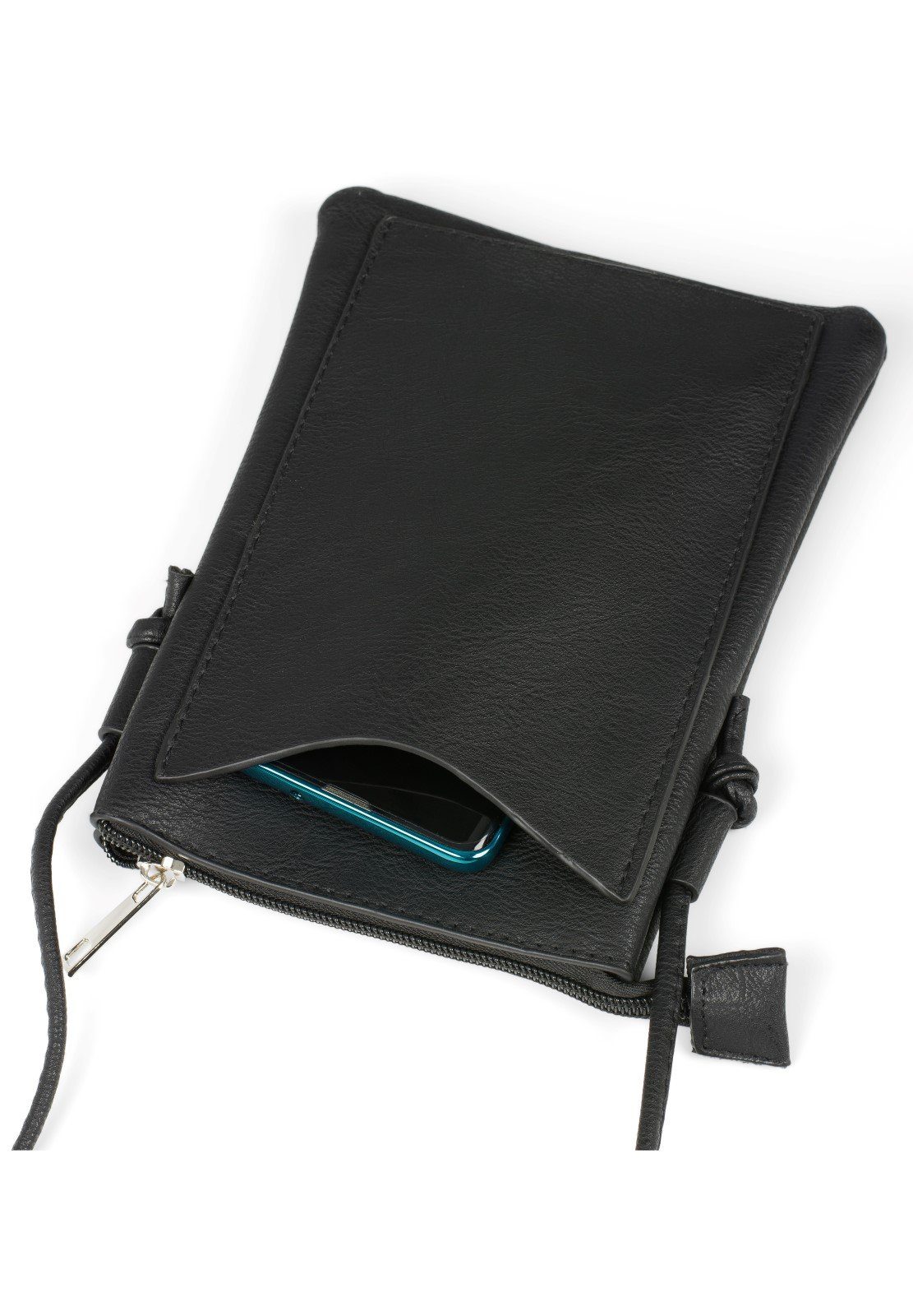 styleBREAKER Mini Bag Mini Umhängetasche Blumen Cutout und Strass (1-tlg)