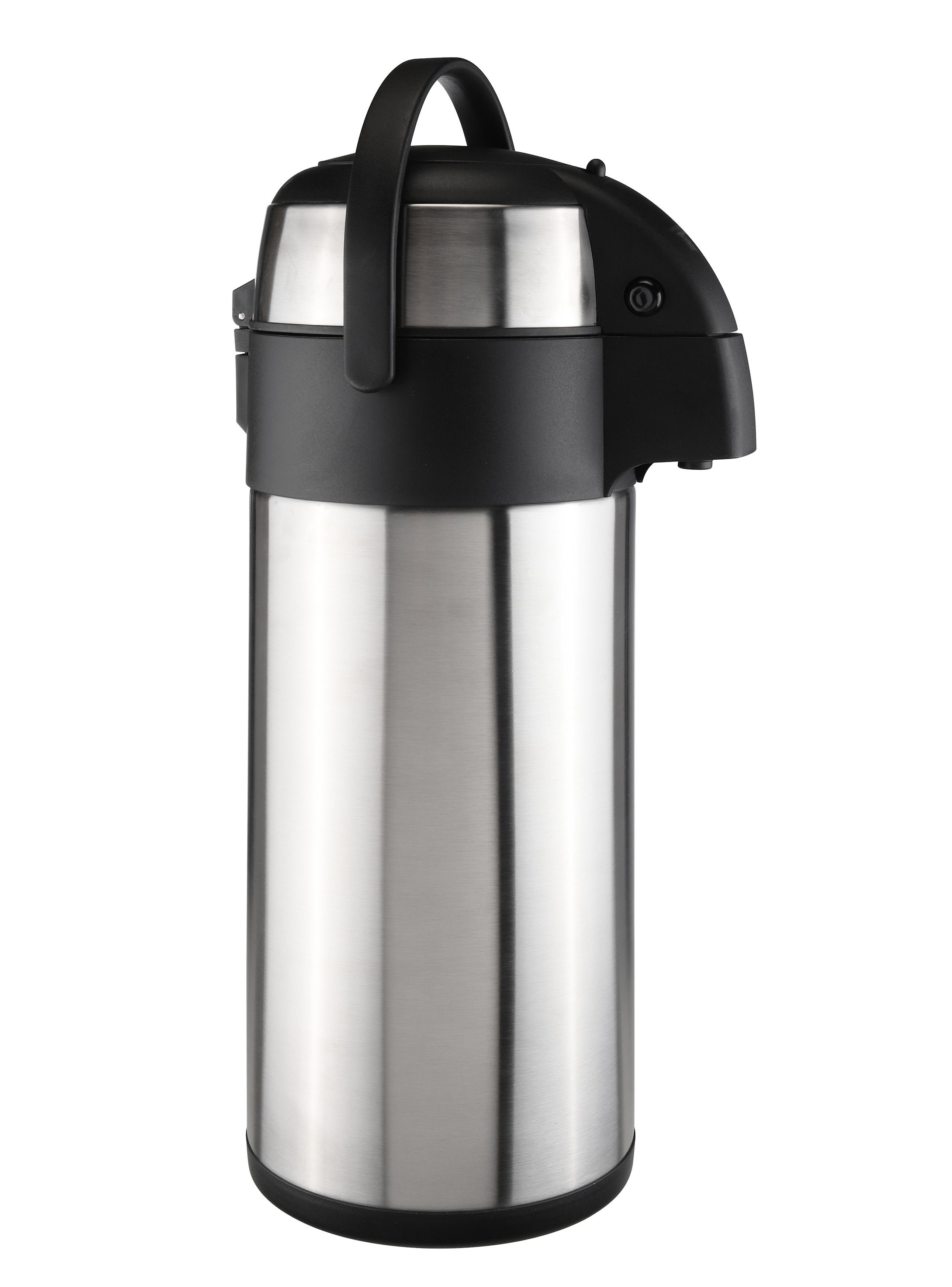Spetebo Thermobehälter Airpot Isolier Pumpkanne drehbar - 5 Liter, Edelstahl, Edelstahl Thermo Kaffee Tee Kanne