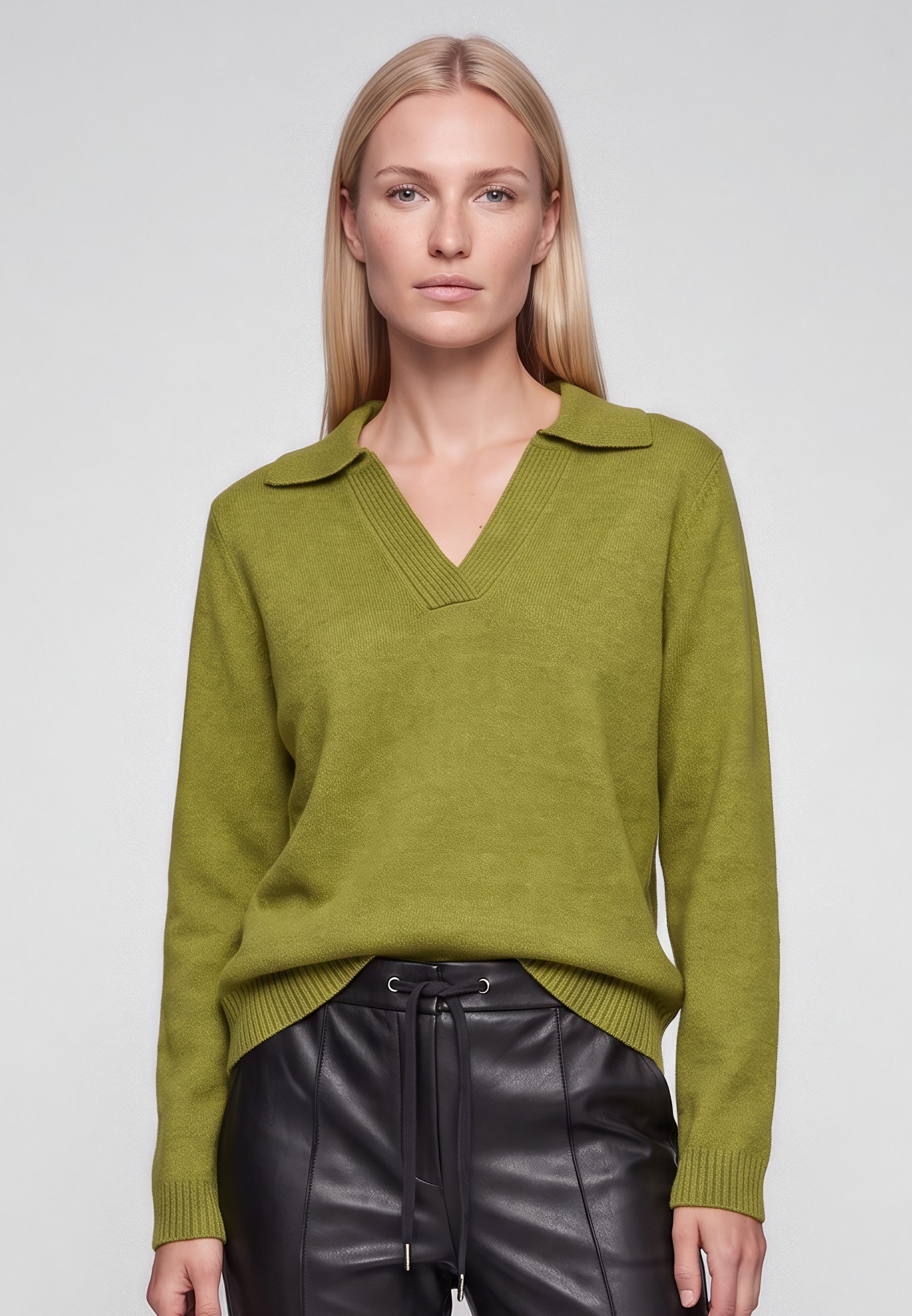 MARC AUREL Strickpullover mit Rippendetails