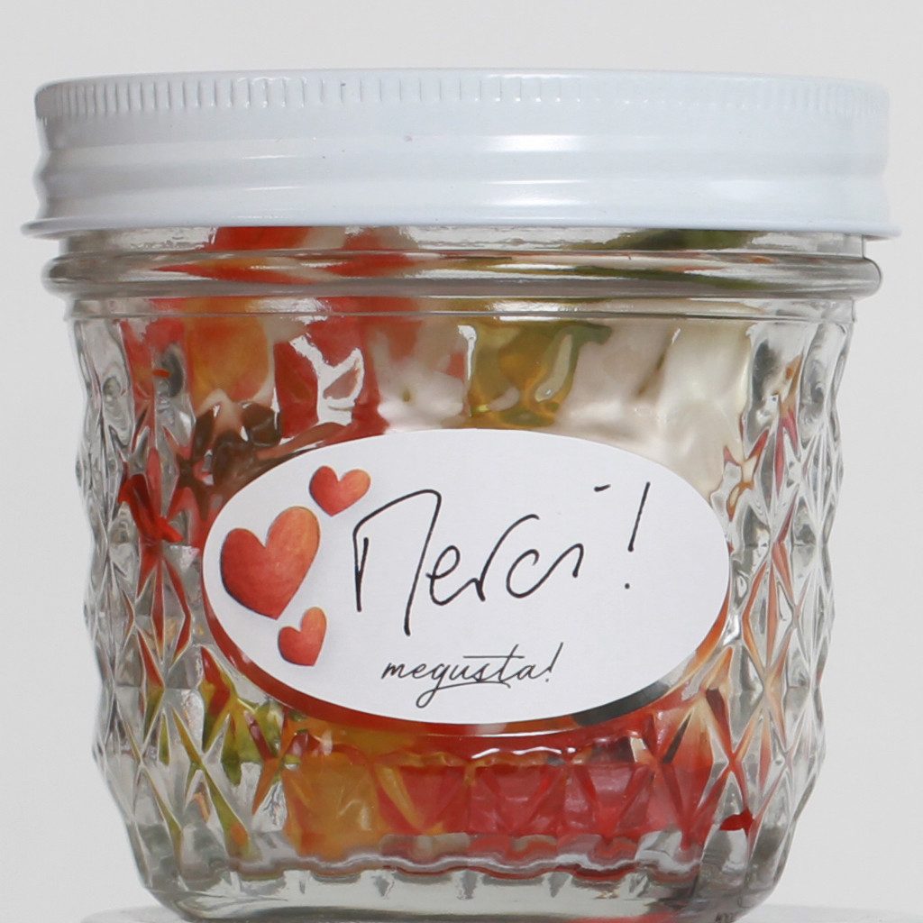 megusta! Ярлики Herzdesign, oval, 140 Stück, 2 Größen, für Einmachgläser, Vorratsgläser, Tiefkühldosen, Geschenke