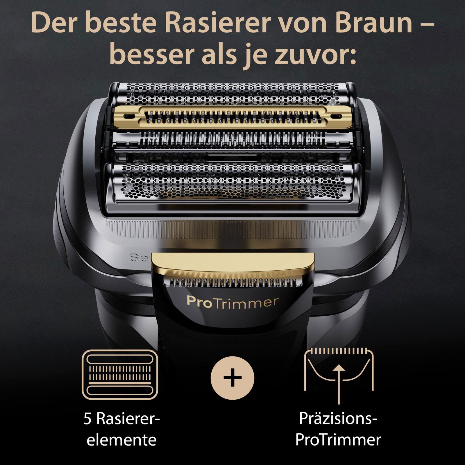 Braun Elektrorasierer Series 9 Pro+ 9560cc, 6-in-1 Reinigungsstation