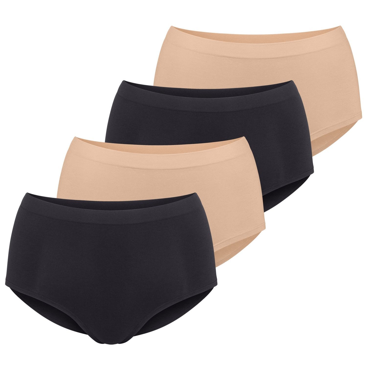 Schwarz / Beige