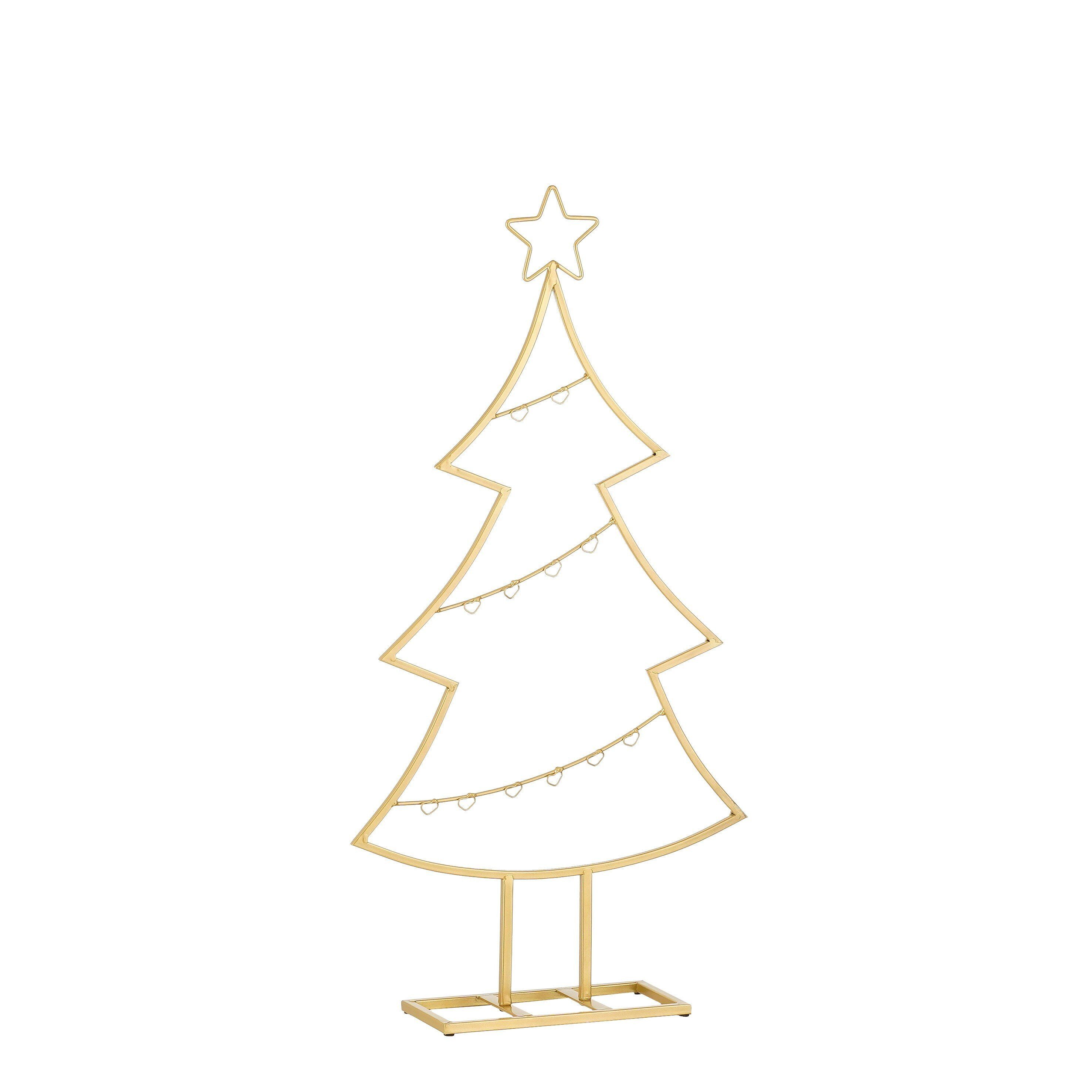 Mica Decorations Hänge-Weihnachtsbaum Mica Decorations Dekoration Baum gold - l40xb12xh78,5cm
