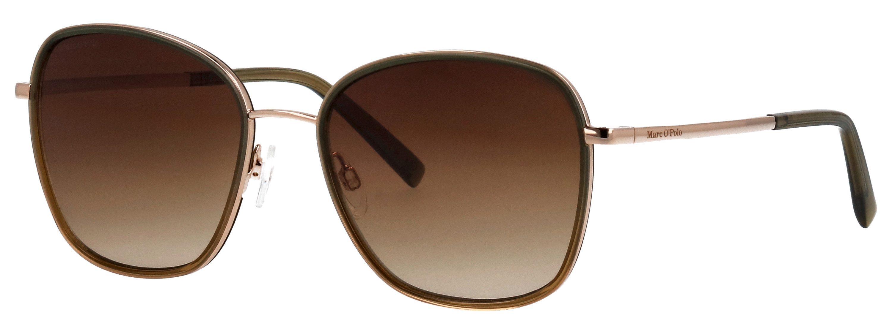 Marc O'Polo Sonnenbrille Modell 508000 Form Butterfly, Logoschriftzug auf Bügel, Kombifassung