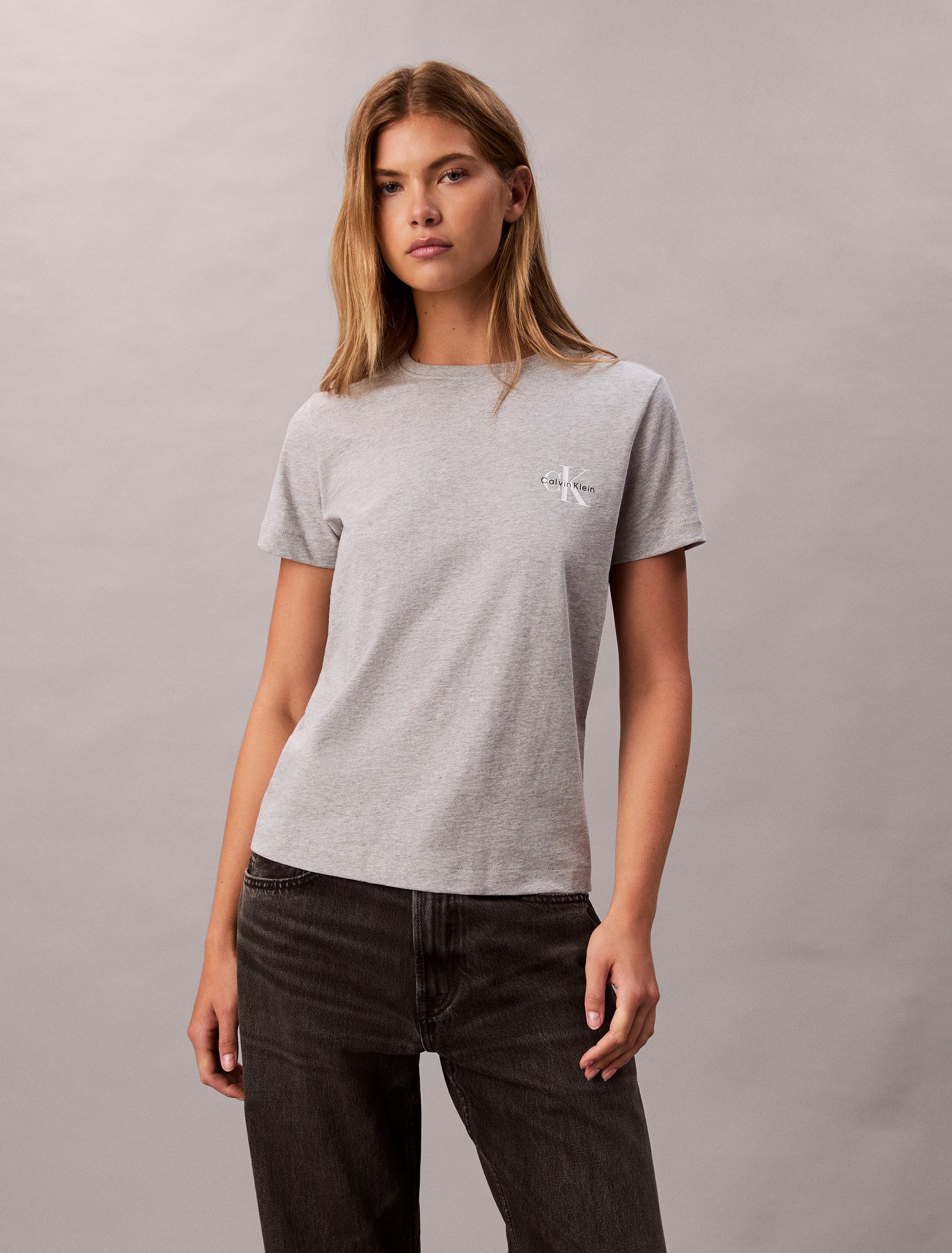 Calvin Klein Jeans T-Shirt A- Logo günstig online kaufen