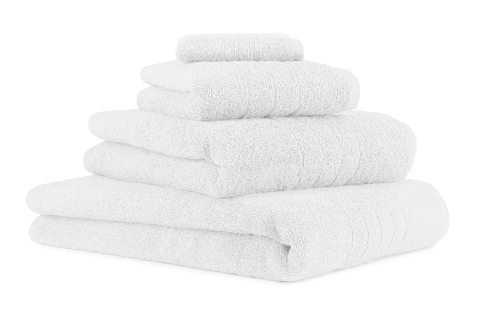 Betz Handtuch Set 4-TLG. Handtuch-Set Deluxe 95°C waschbar 100% Baumwolle 1 Badetuch 1 Duschtuch 1 Handtuch 1 Seiftuch Farbe weiß, 100% Baumwolle, (4-tlg)