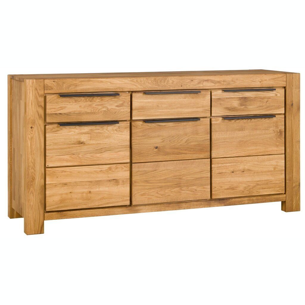 BENEDO MÖBEL Sideboard Wildeiche Sina Schubkästen oben