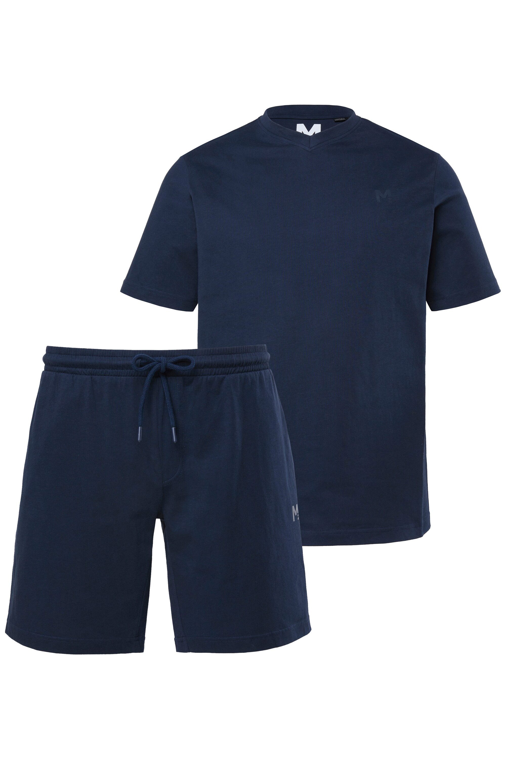 Men Plus Schlafanzug Schlafanzug Zweiteiler kurze Form Basic