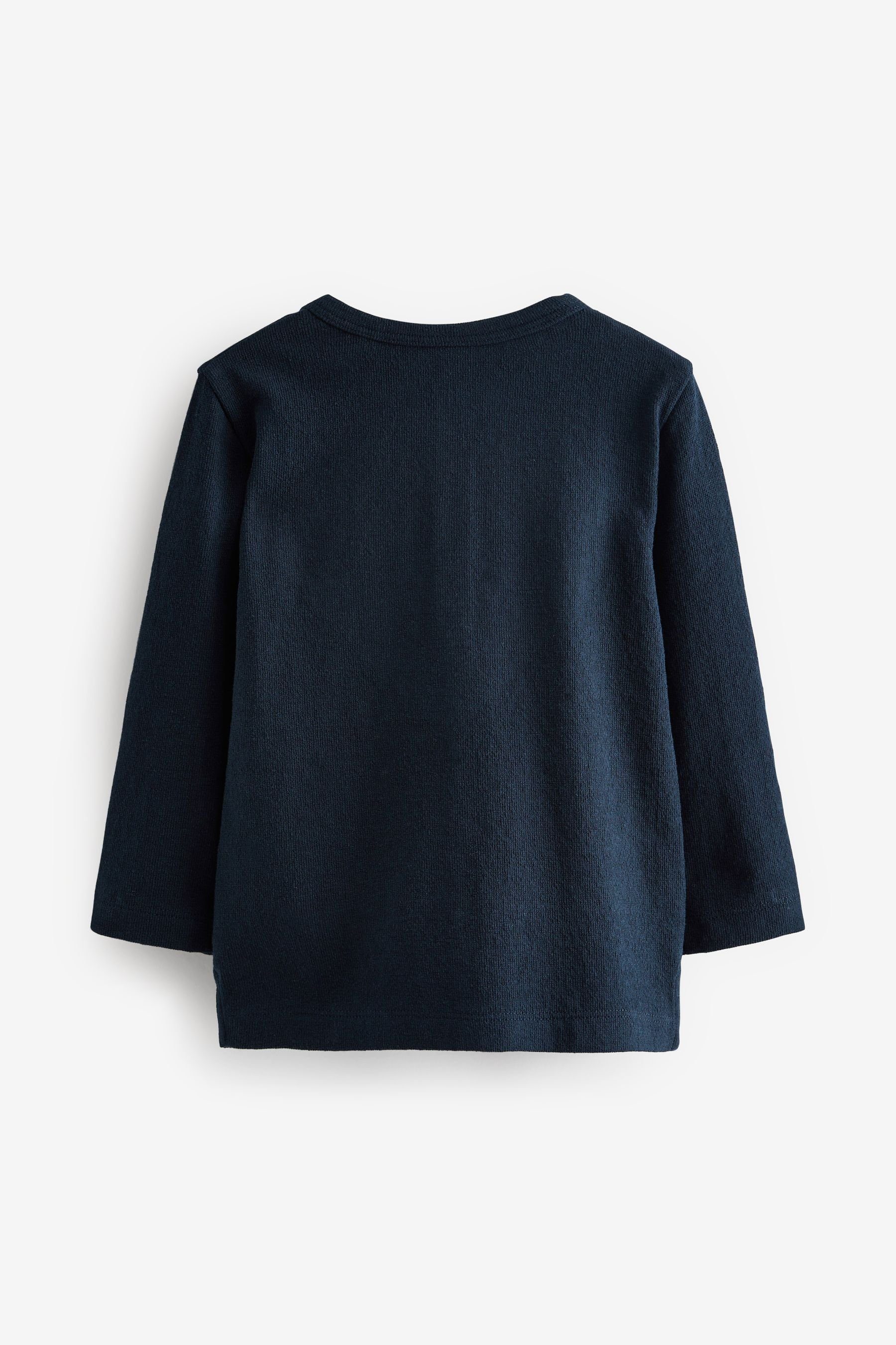 Next Langarmshirt Langarmshirt mit Henley-Ausschnitt (1-tlg) günstig online kaufen