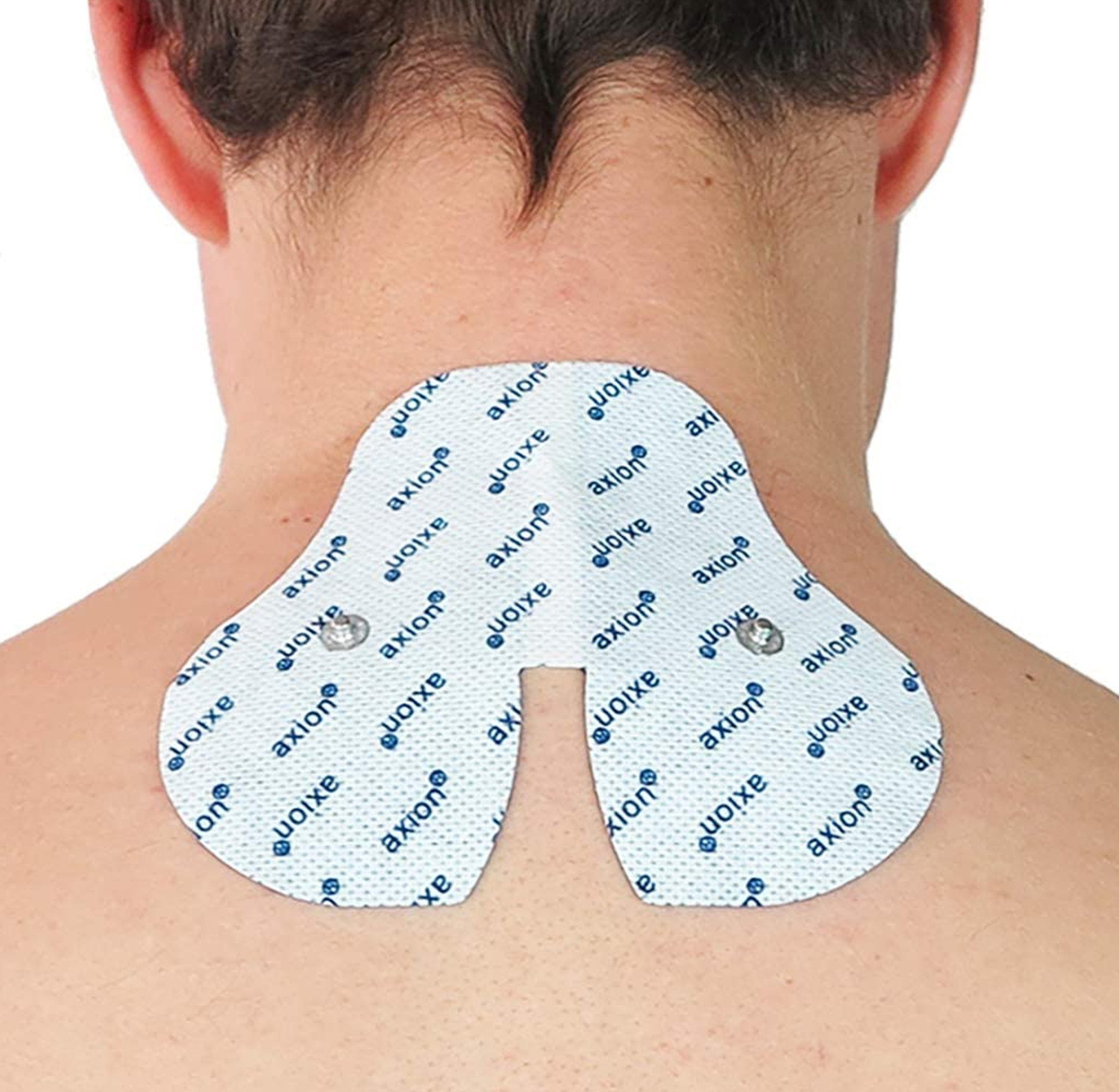 Axion Elektrodenpads passend zu Sanitas, Beurer - 13x11cm, 3.5mm Druckknopfanschluss, 1 St.,für den Nacken, selbstklebend