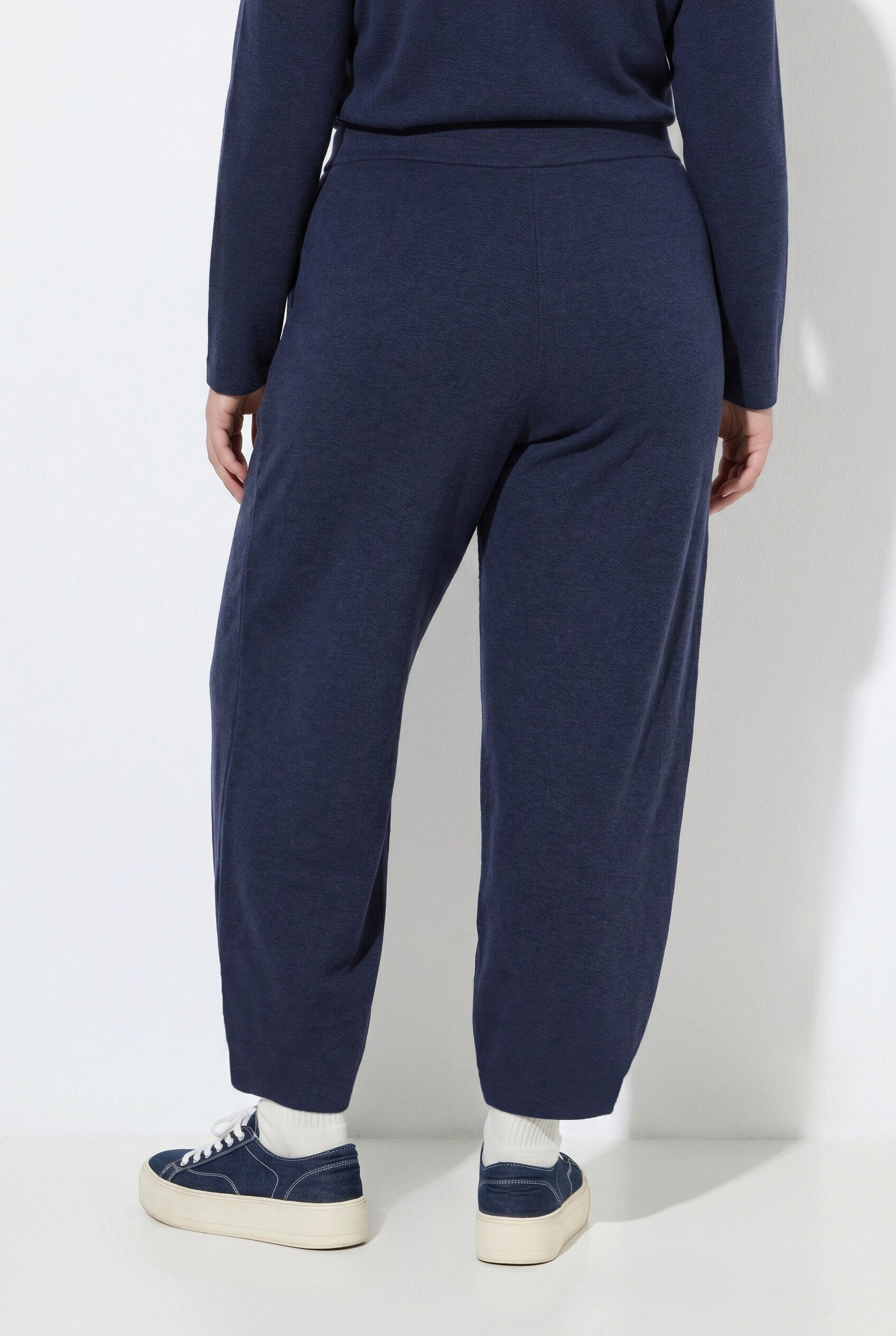 Ulla Popken Schlupfhose Barrel-Strickhose Milano-Strick Elastikbund – Bild 3 von 4