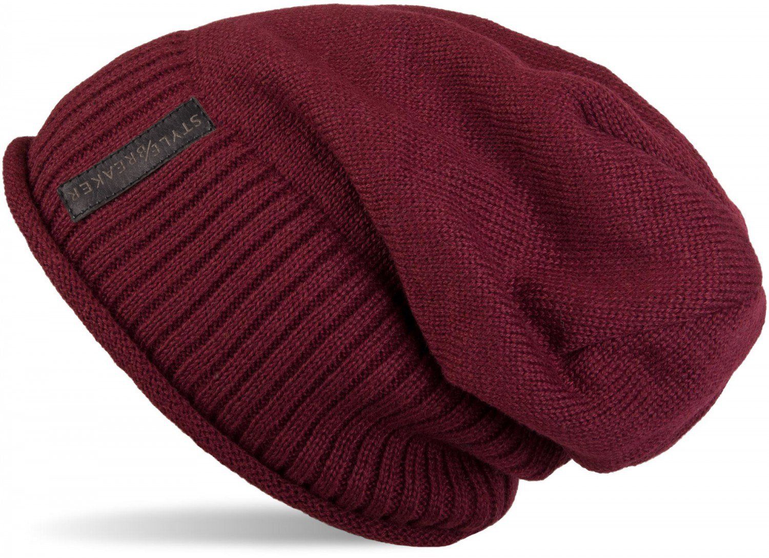styleBREAKER Strickmütze Feinstrick Beanie mit Teddyfleece (1-St)
