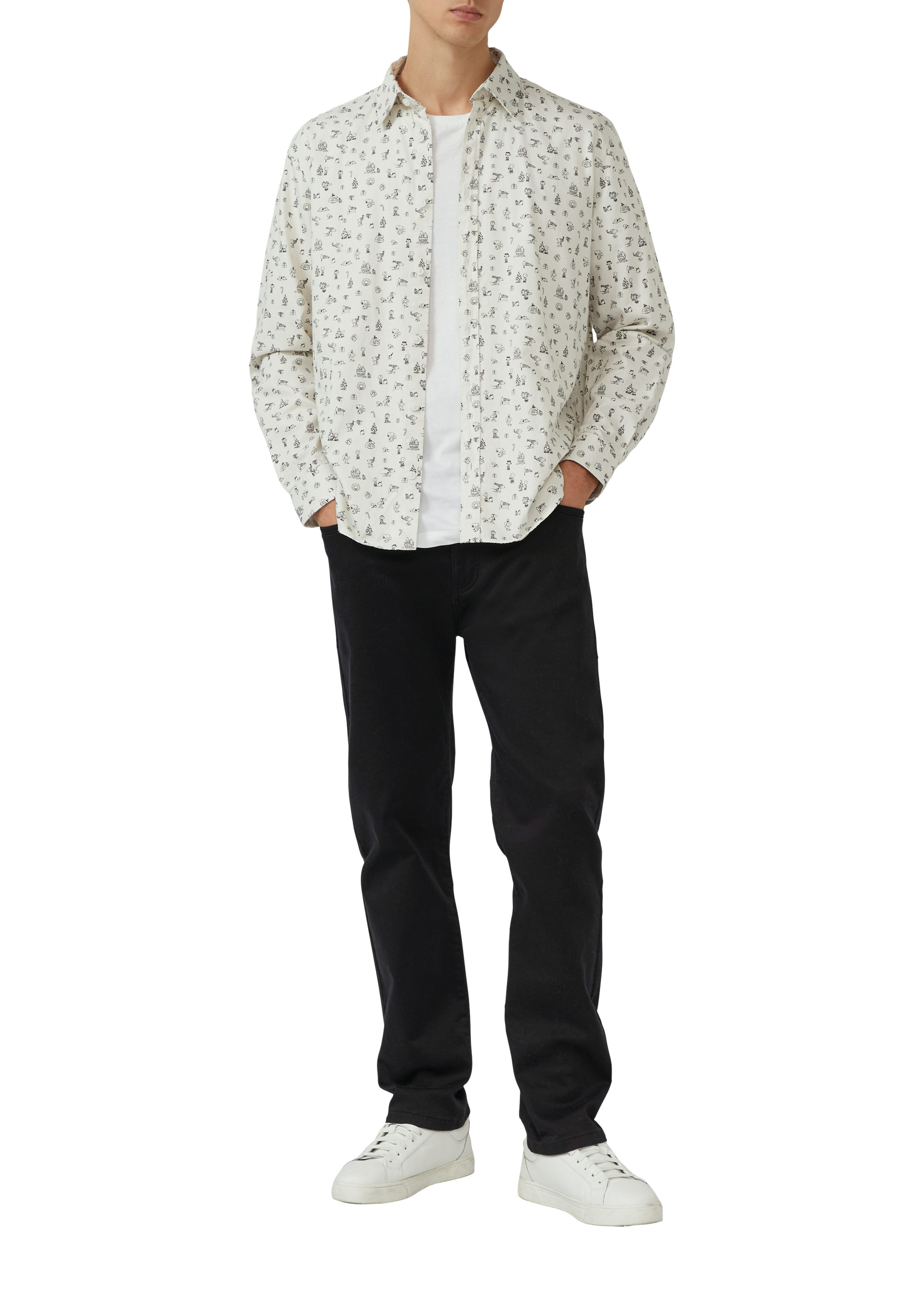 s.Oliver Langarmhemd mit Peanuts®-Print günstig online kaufen