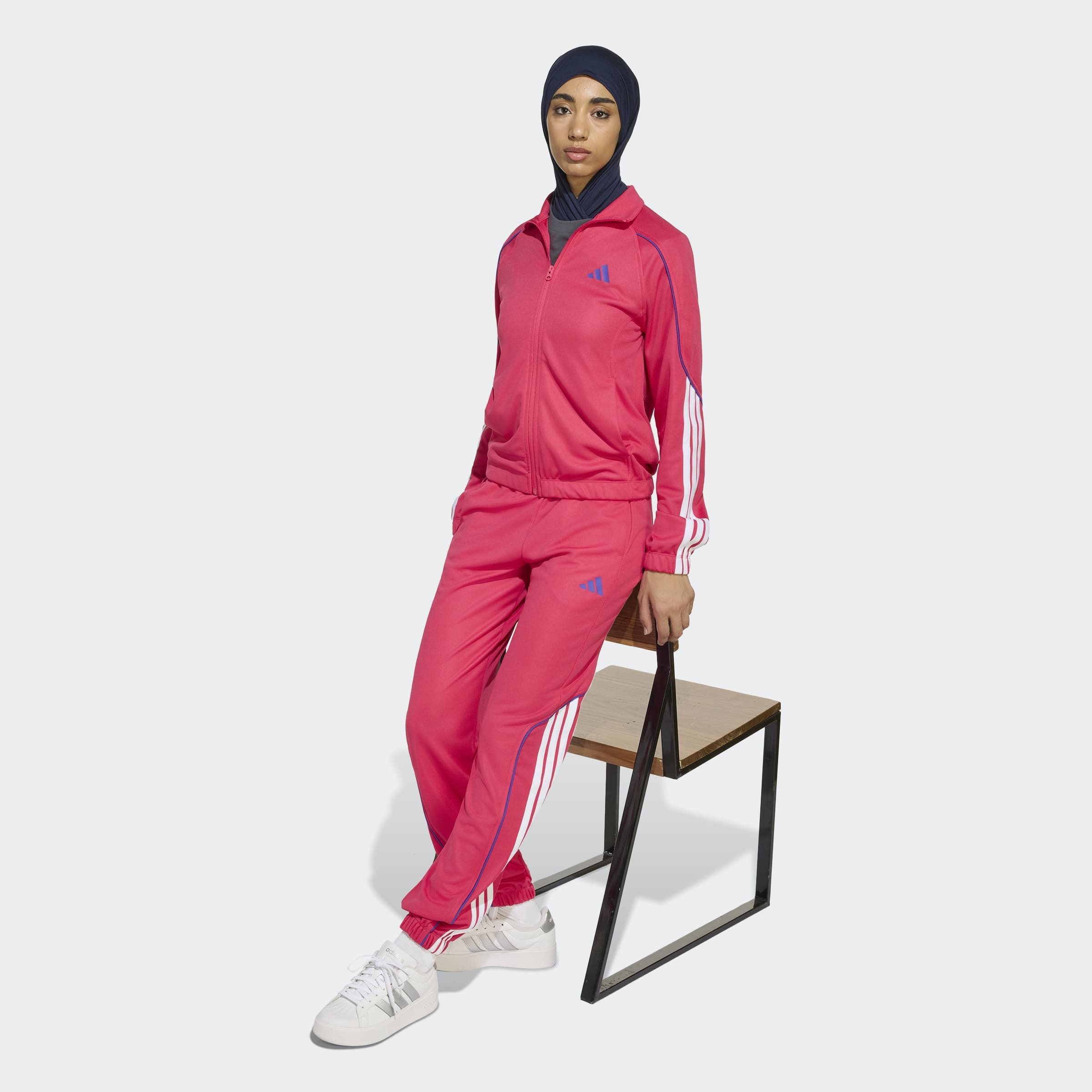 adidas Sportswear Trainingsanzug W STADIUM TS (2-tlg), für Erwachsene, zweiteiliges Set, aus Polyester