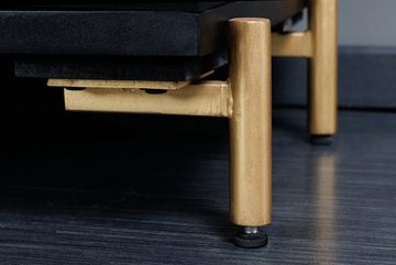 riess-ambiente Sideboard MANDALA 160cm schwarz / gold (Einzelartikel, 1 St), Massivholz · Metall · Kommode · 3D Schnitzereien · Wohnzimmer