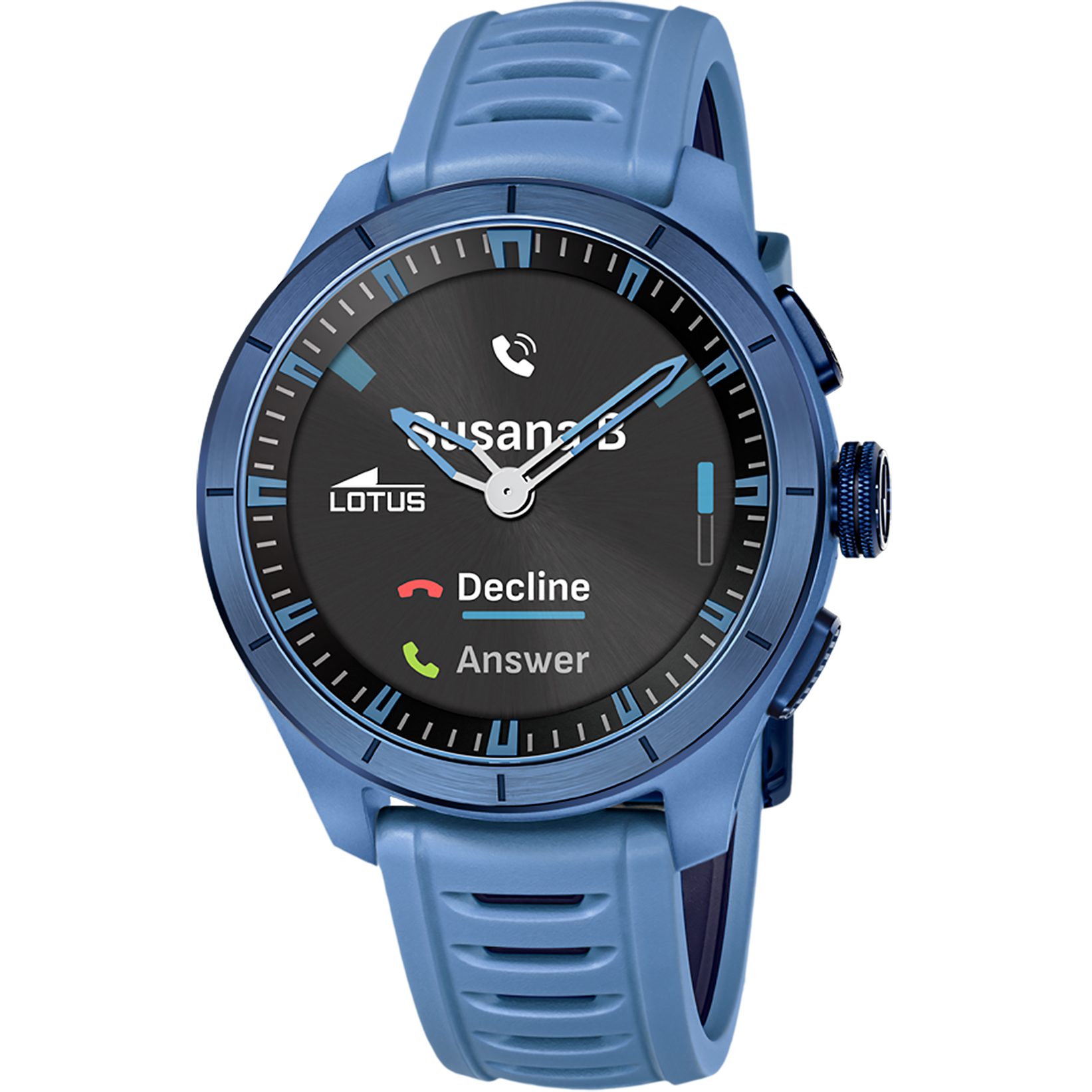 Lotus Connected Full D Smartwatch, Armbanduhr, Herrenuhr, Bluetooth, Kamera-Fernbedienung, Schrittzähler