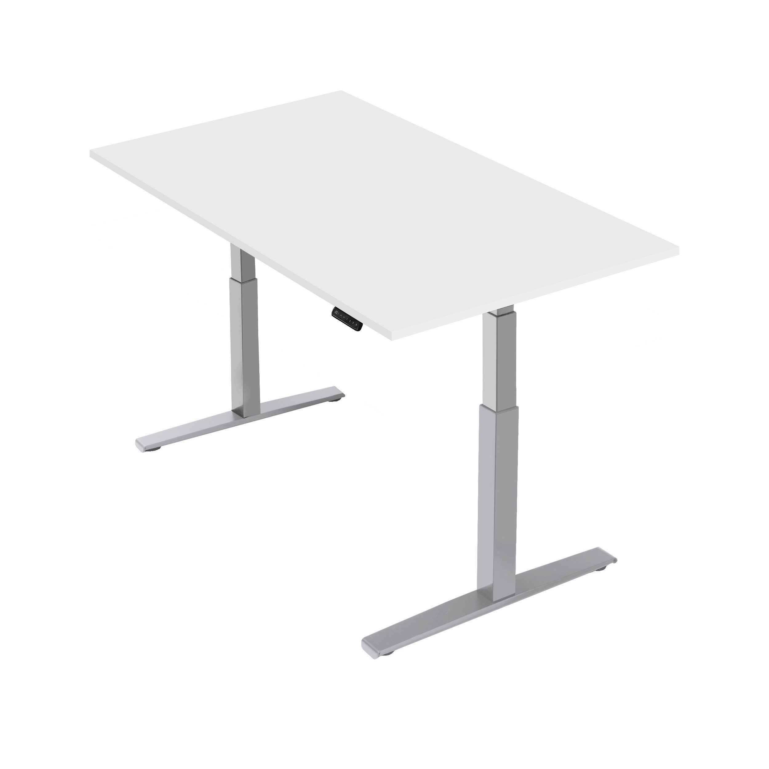 boho office® Schreibtisch Basic Line, Silber günstig online kaufen