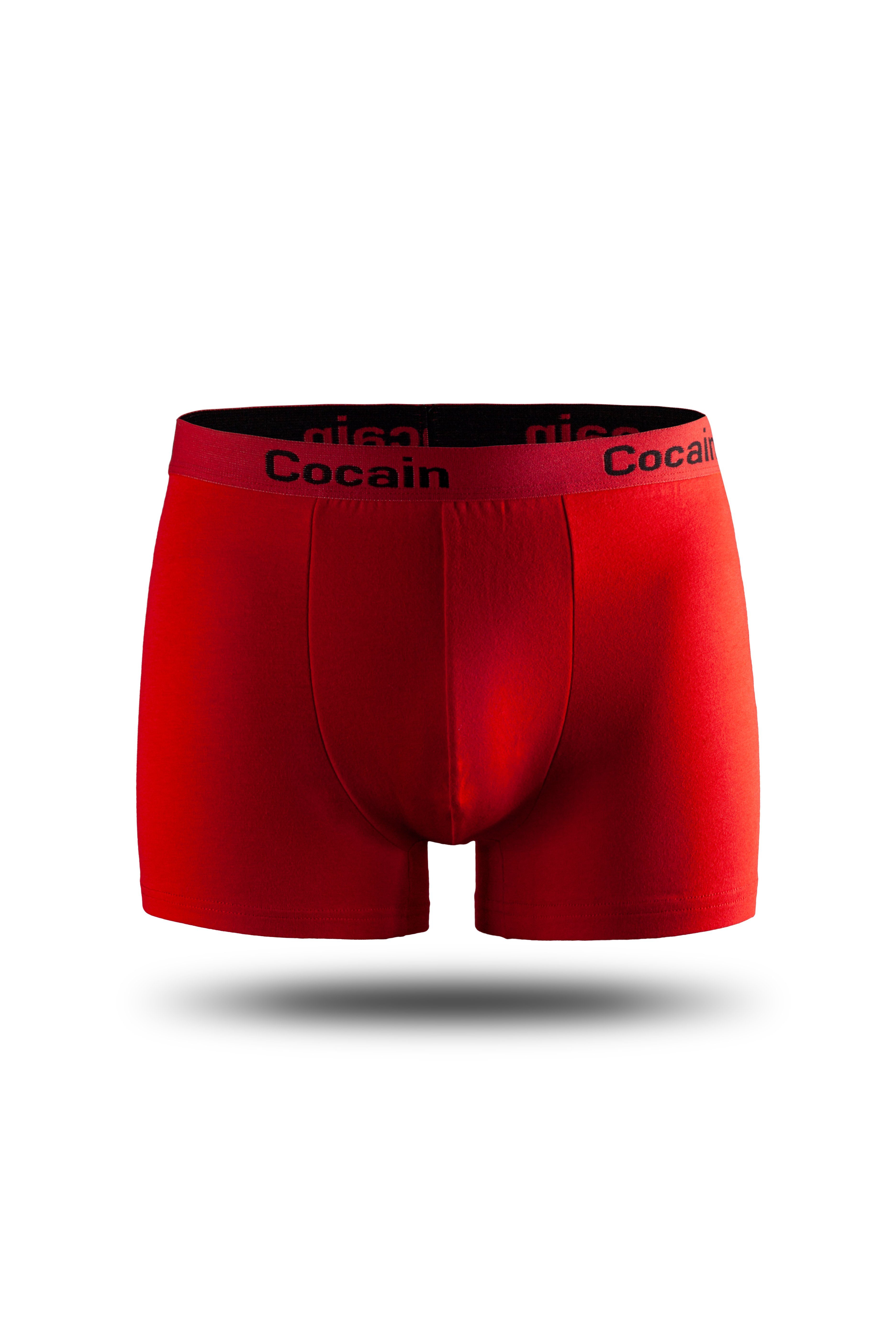 (5-St., - Bund Boxershorts blau Cocain Spitzenqualität - Herren 5er-Pack) rot schwarz underwear am Europa aus Logoschriftzug weiss grau - - Boxershorts