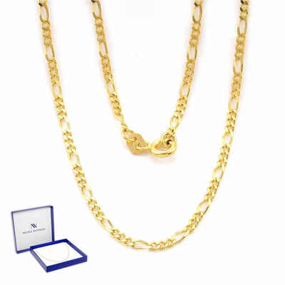 Nicole Manson Goldkette 585 Gold Figaro Kette 14K 40cm - 60cm Echtgold Halskette, Figarokette