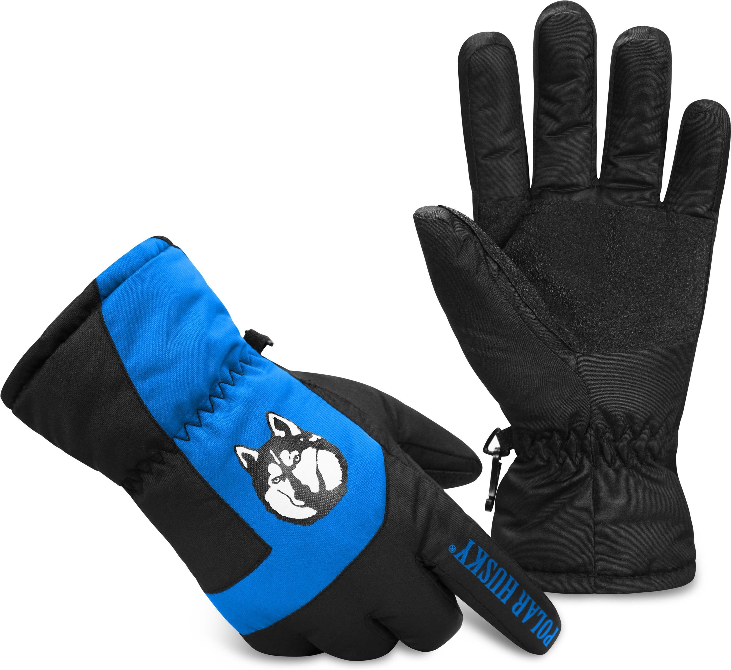 Polar Husky Skihandschuhe Winterhandschuhe Jannu und Thermohandschuhe - gefüttert Winter für Winddicht Herren Sporthandschuhe Wasserdicht - mit Atmungsaktiv Blau Damen - Thinsulate