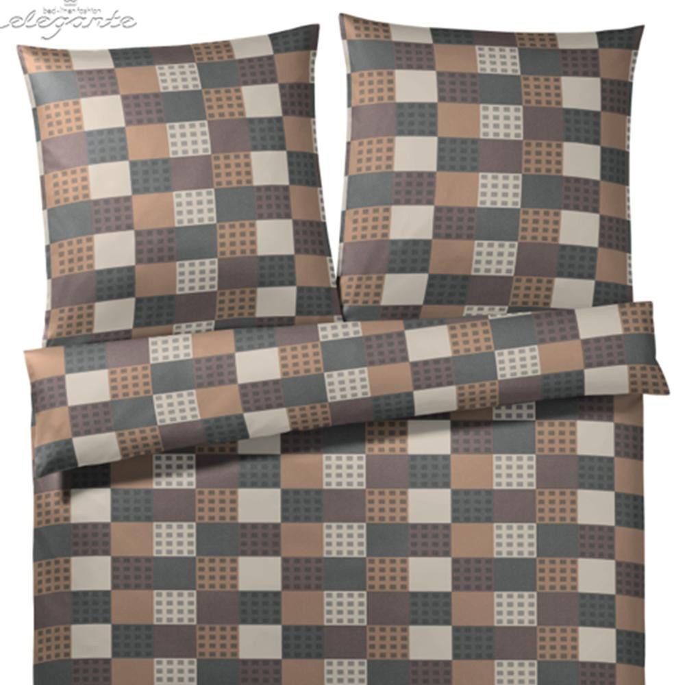 Elegante Kissenhülle Boccacio Cognac-Schoko, Mako Satin von Elegante 40 x 80 cm