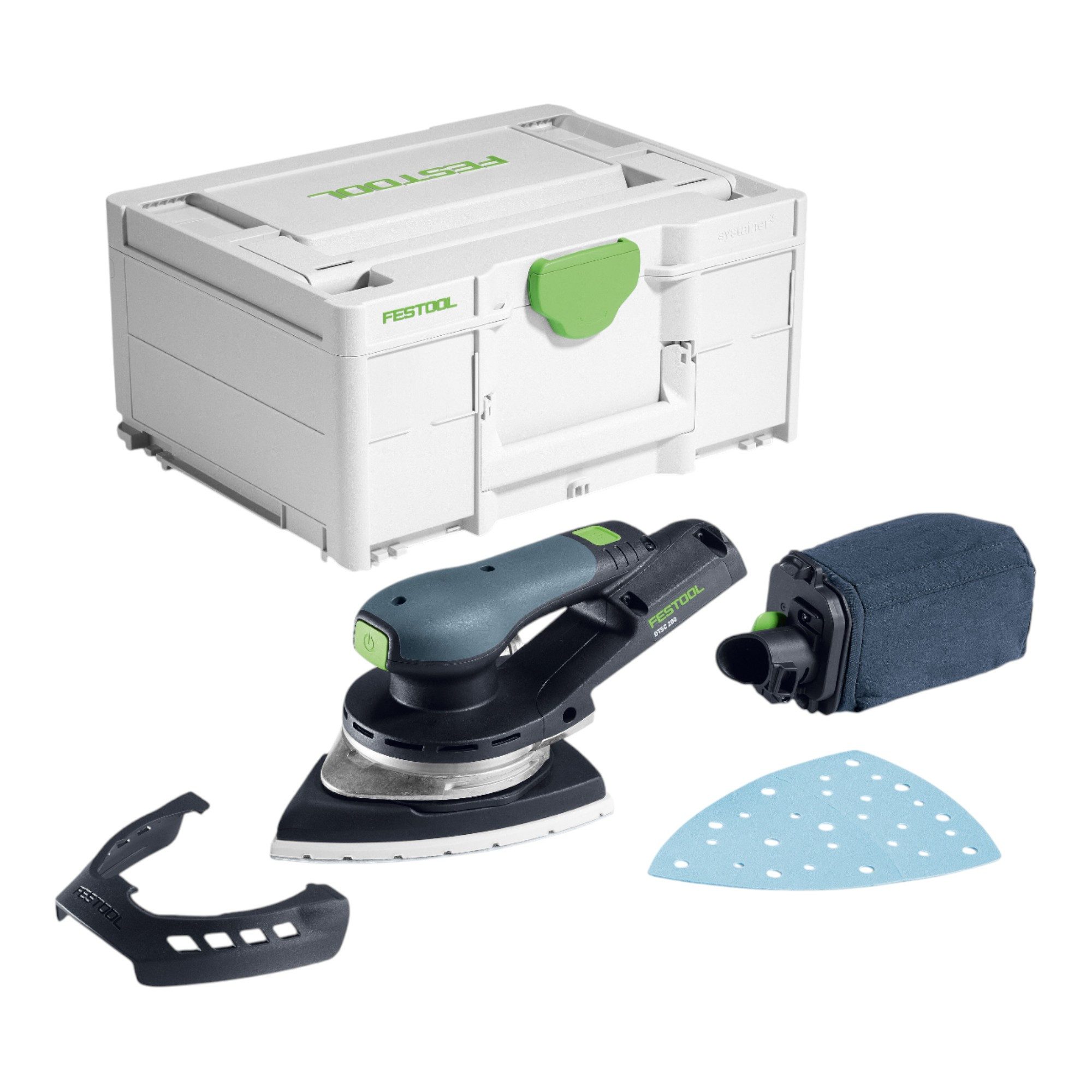 FESTOOL Exzenterschleifer DTSC 200-Basic Deltaschleifer 18 V 145 x 195 mm (577713) + Systainer