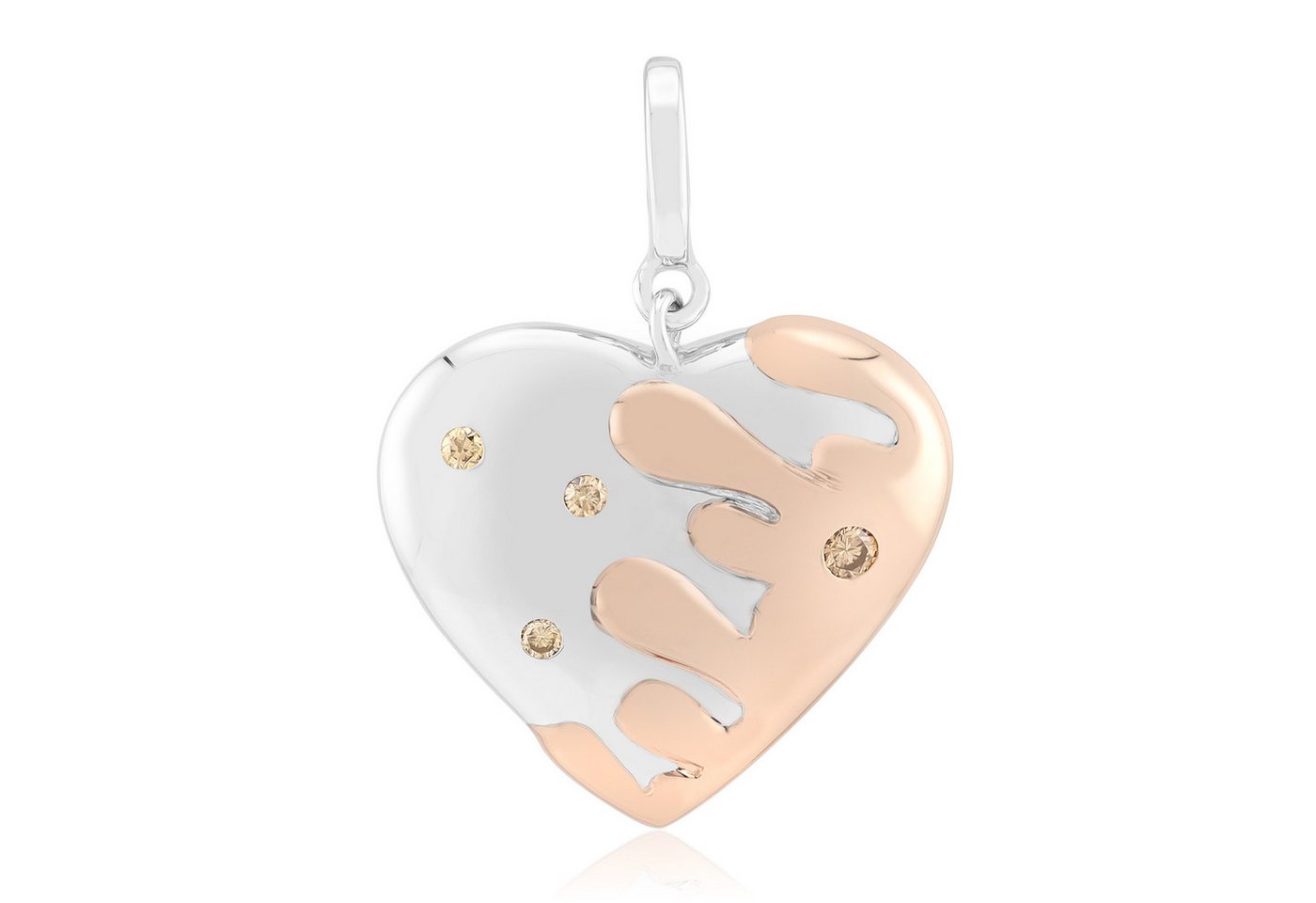 Cavill Kettenanhänger Argyle Rose Silber Herz-Anhänger (1-tlg)