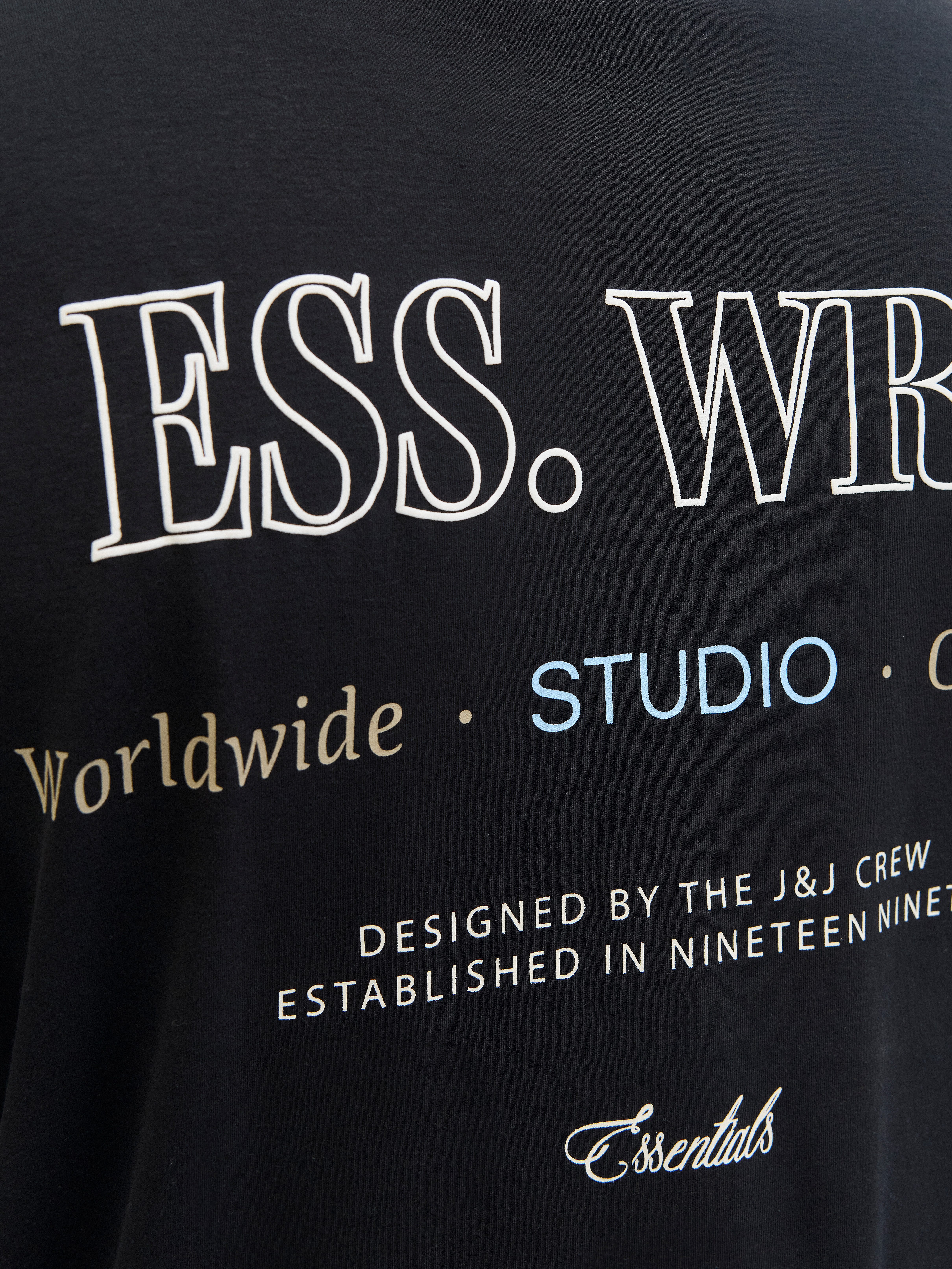 Jack & Jones PlusSize T-Shirt JJEURBAN EDGE STUDIO TEE SS SN PLS mit Logobranding