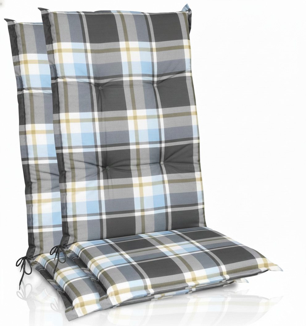 Beautissu Hochlehnerauflage 2er Set Hochlehner Auflagen Set 120x50 cm Polst günstig online kaufen