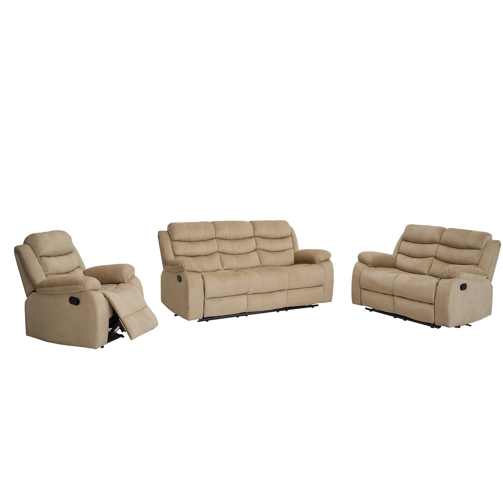 HTI-Living Ecksofa Sofagarnitur Mokka Kirwall, Set günstig online kaufen