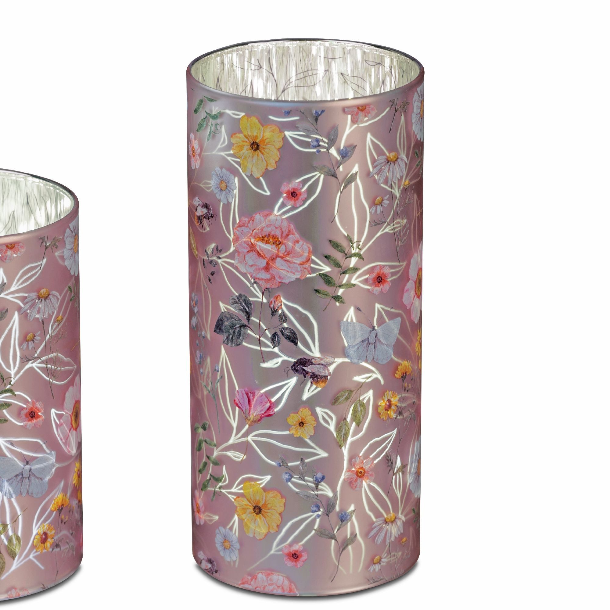 formano Nachttischlampe Streublumen, Farbe: rosa, Motiv: Streublumen günstig online kaufen