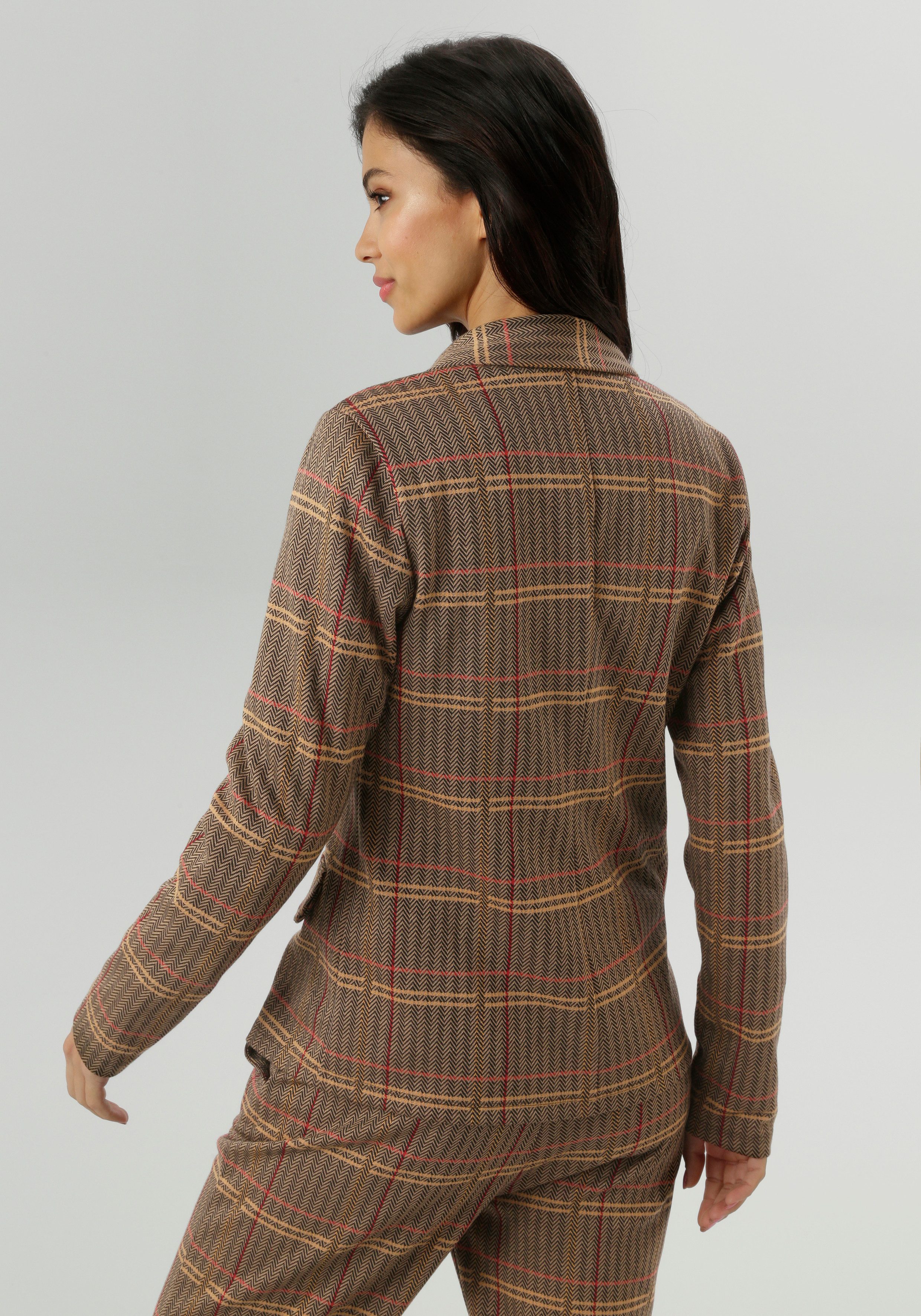 Aniston SELECTED Jerseyblazer mit klassischem Hahnentritt- und Karomuster günstig online kaufen