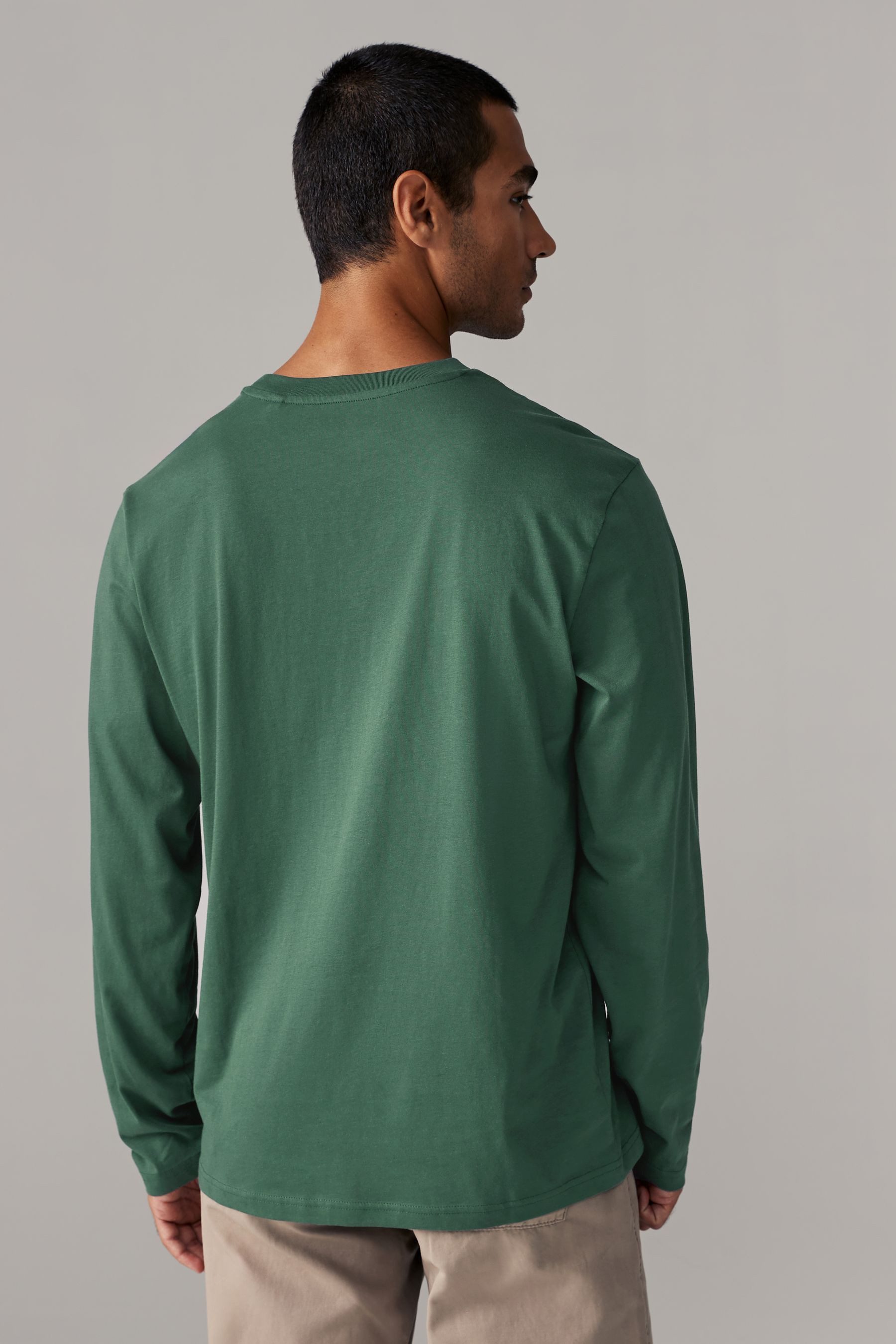 Next Langarmshirt Rundhalsshirt – Regular Fit günstig online kaufen