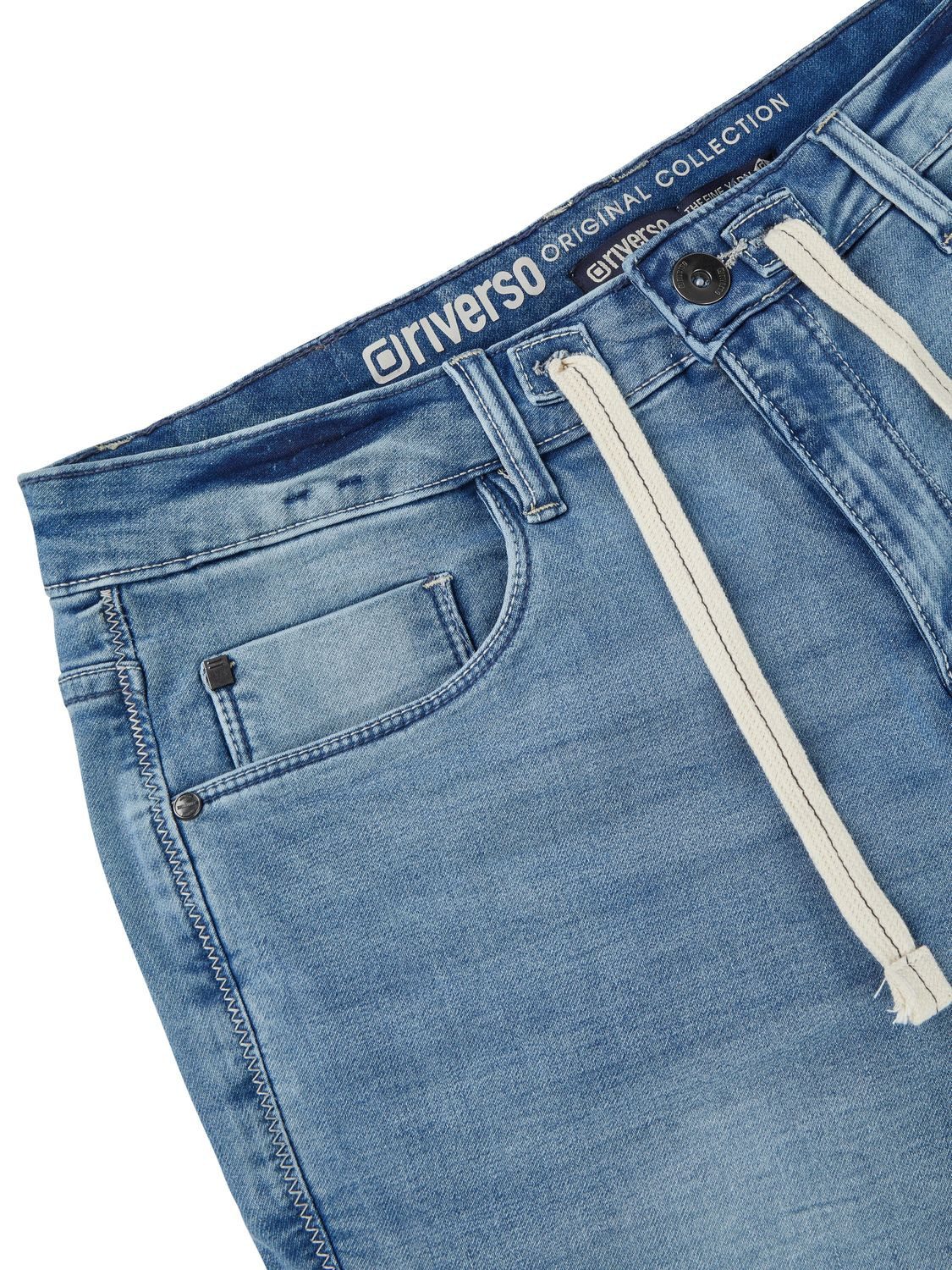 riverso Jeansshorts Herren Shorts RIVPaul Regular Fit Bermudashorts mit Stretch