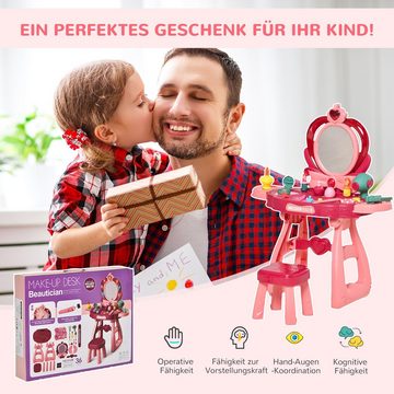 HOMCOM Schminktisch Kinderfrisiertisch-Spielset