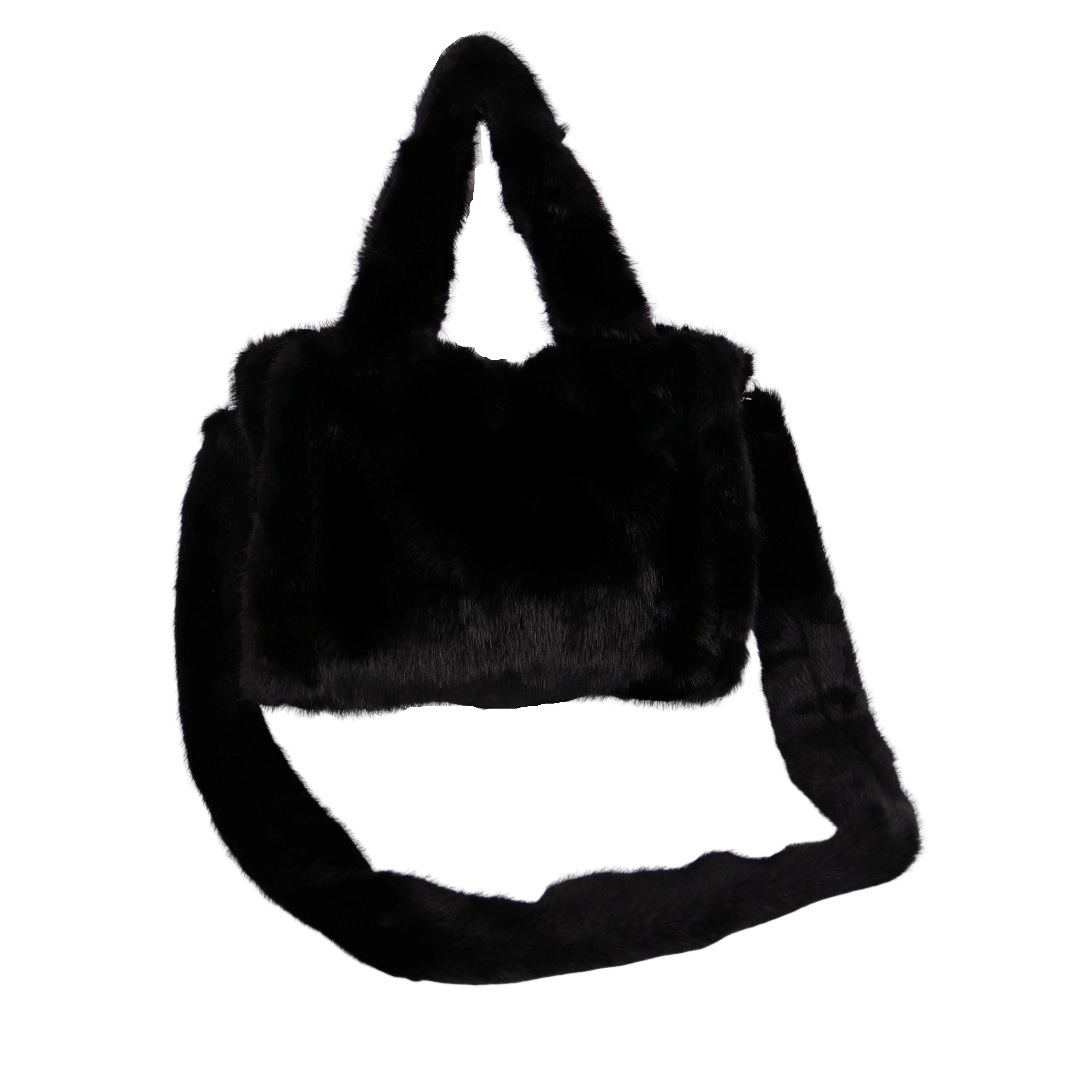 MIRROSI Umhängetasche aus Kunstfell Kuschelweich Schultertasche günstig online kaufen