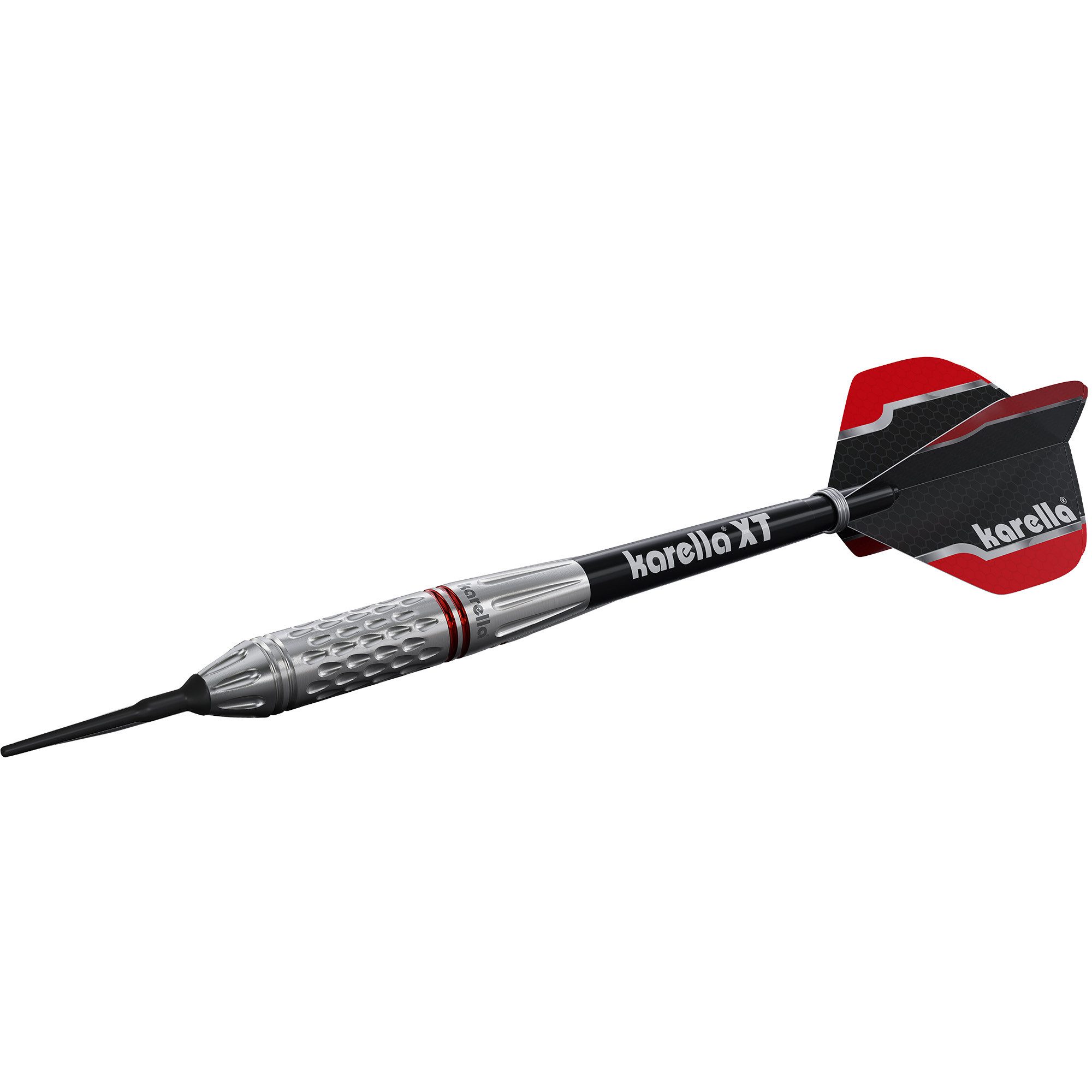 Softdarts Softdart Dartpfeile Karella Commander, silber, 90% Tungsten, 21g