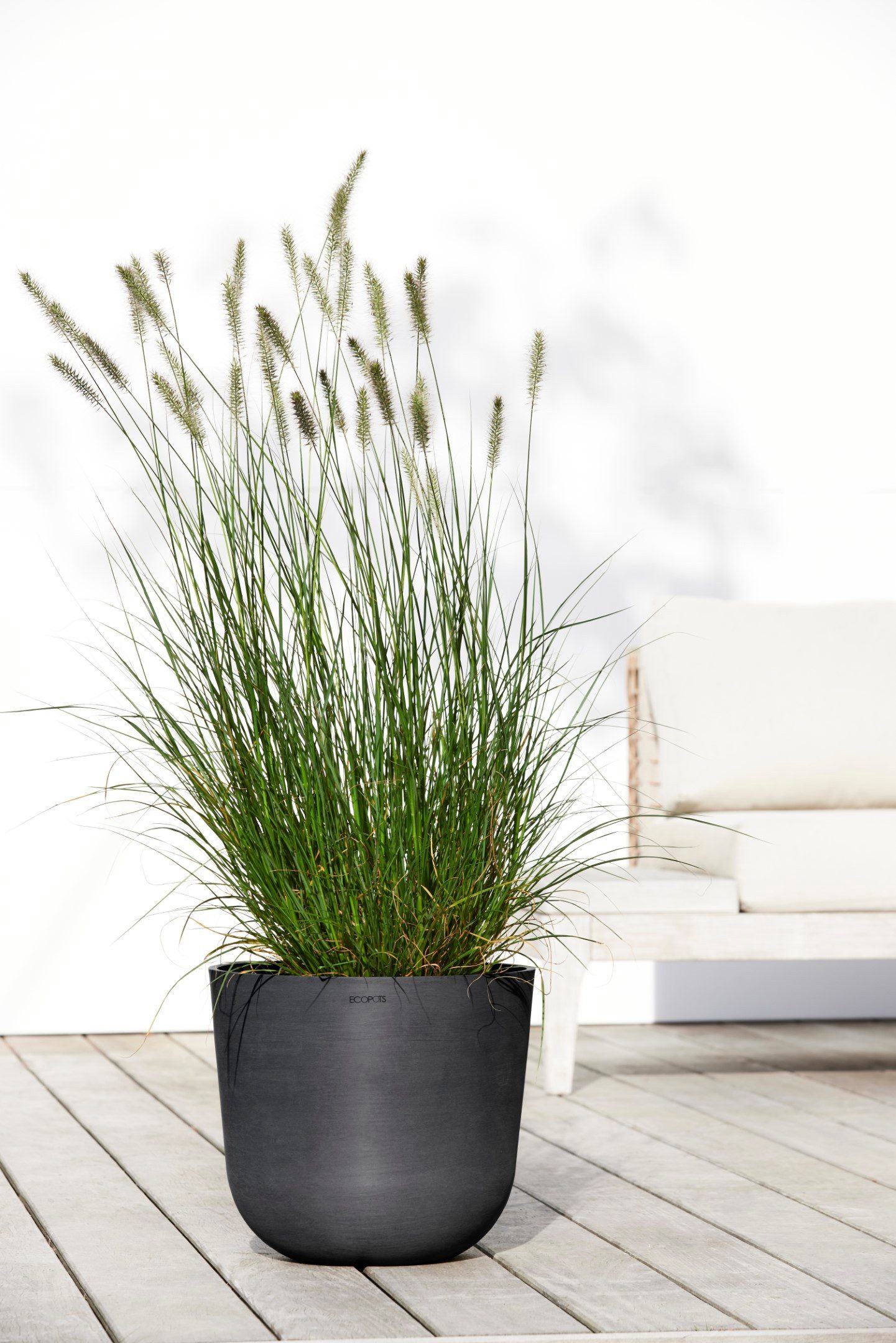 ECOPOTS Blumentopf Oslo 35 Dunkelgrau, für innen und außen: frostsicher, br günstig online kaufen