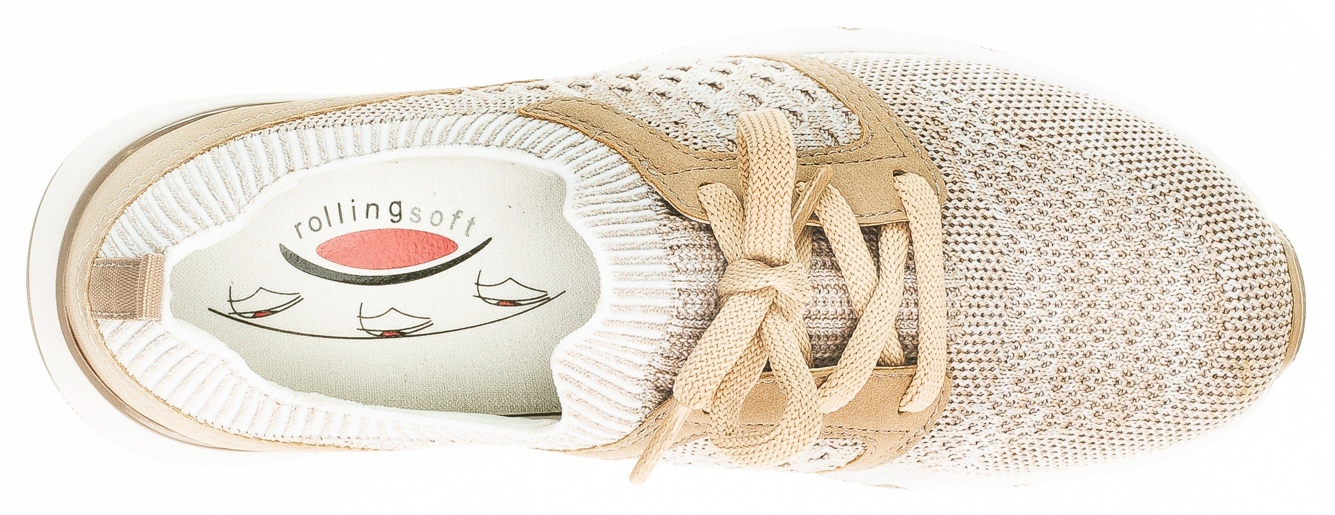 Schuhe Sneaker Gabor Rollingsoft Slip-On Sneaker mit Logo an der Ferse