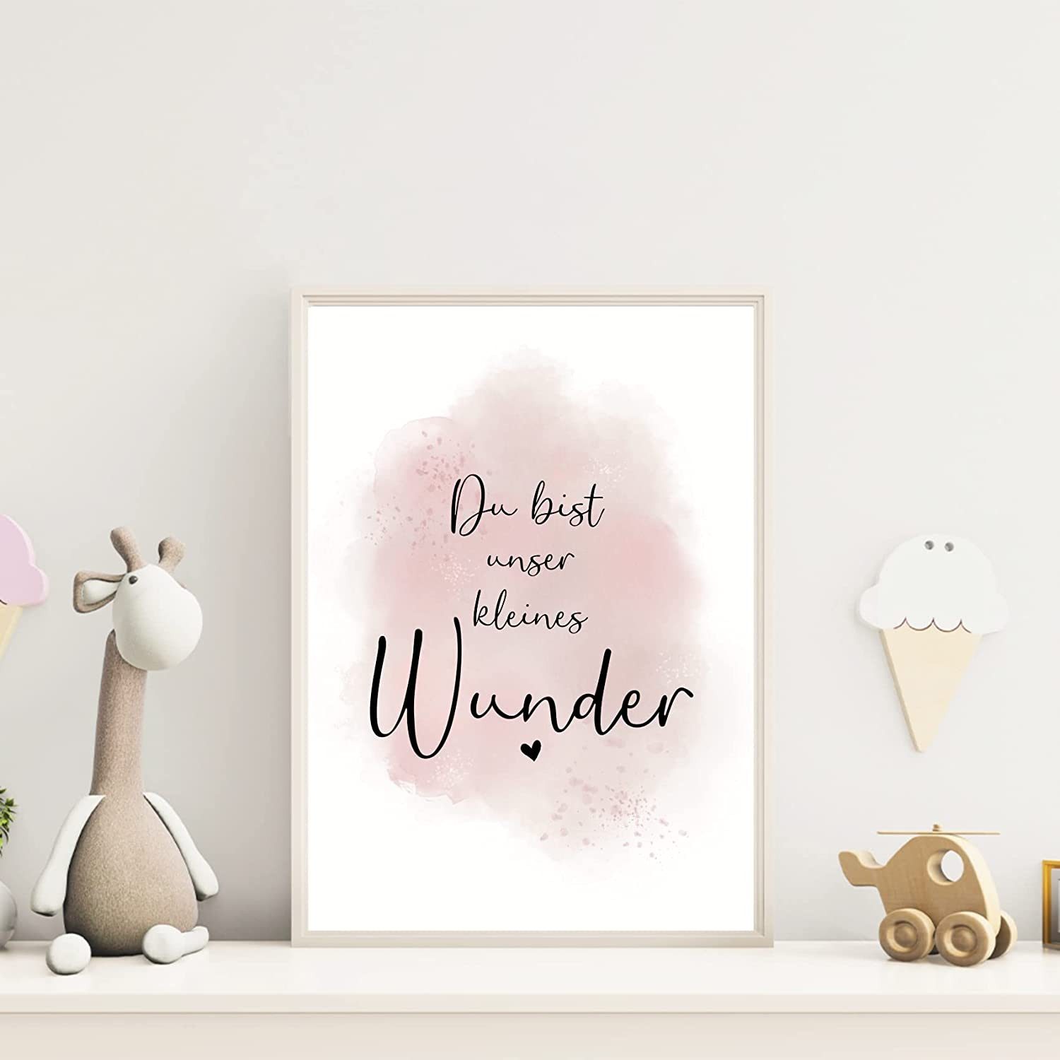 MeinBaby123® Poster Bilder Kinderzimmer, Poster Kinderzimmer Deko, Babyzimmer Deko, Spruch Wandbilder, Boho, Tiere – Bild 4 von 5