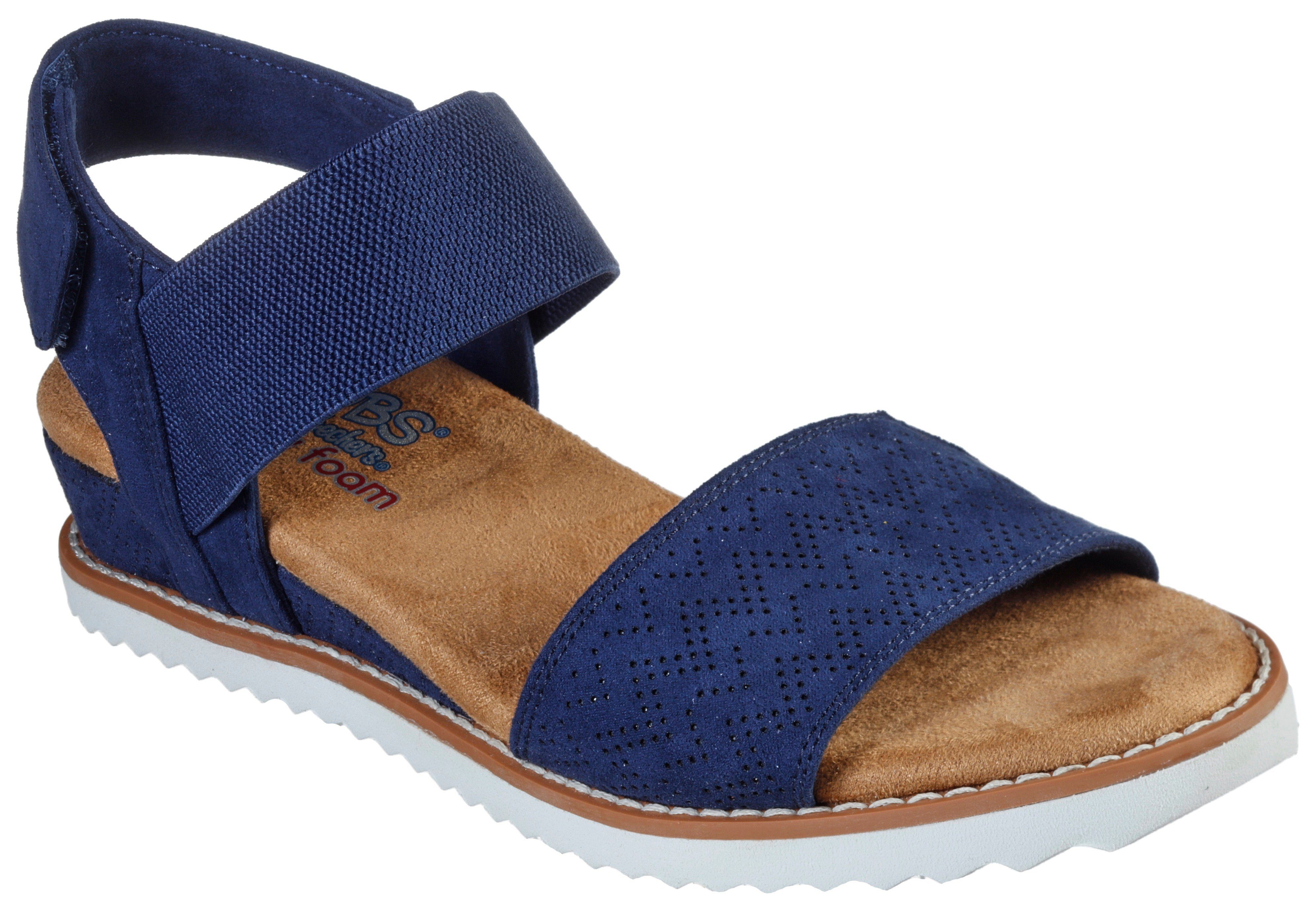 Skechers DESERT KISS Keilsandalette Sommerschuh, Sandale mit gepolsterter Innensohle