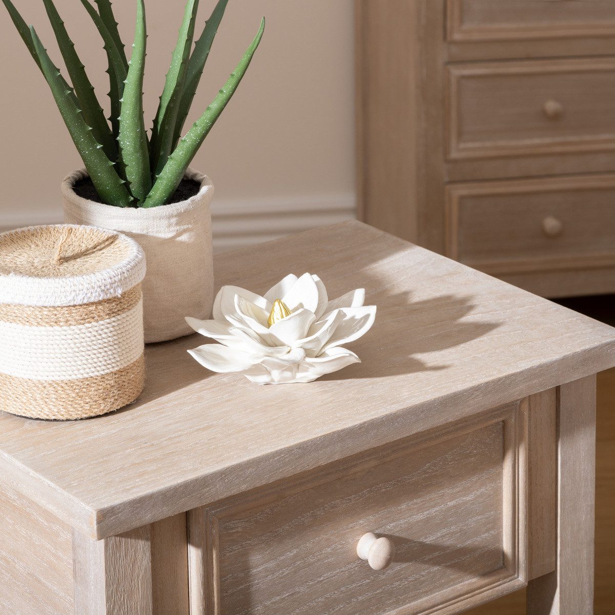 Atmosphera Créateur d'intérieur Dekoobjekt Keramik-Lotosblüte THE FLORAL COLLECTION (Deko-Objekt, Deko-Objekt) – Bild 3 von 3